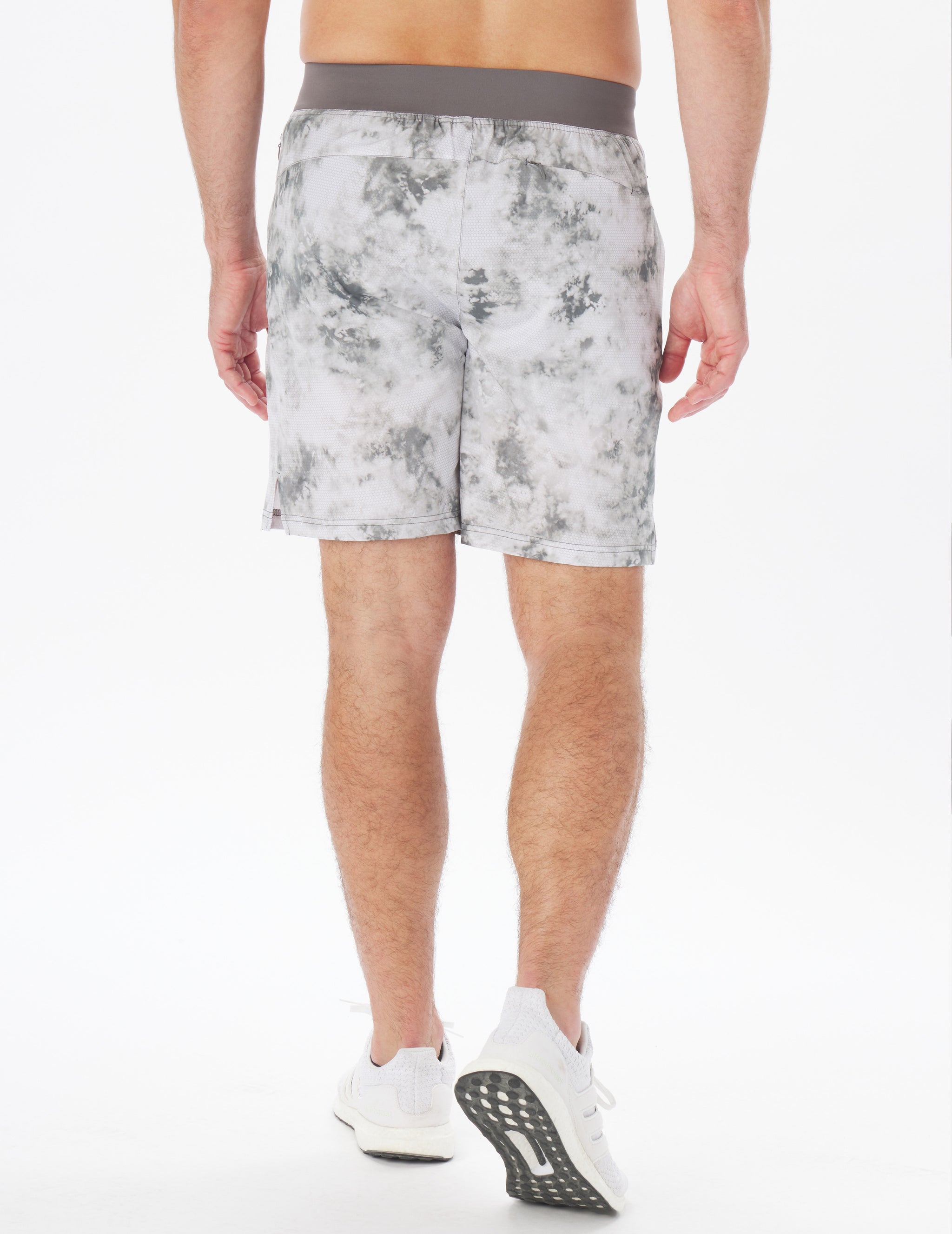 Acadia Short: Smoke Grey Honey Comb Print Acadia Short: Smoke Grey Honey Comb Print