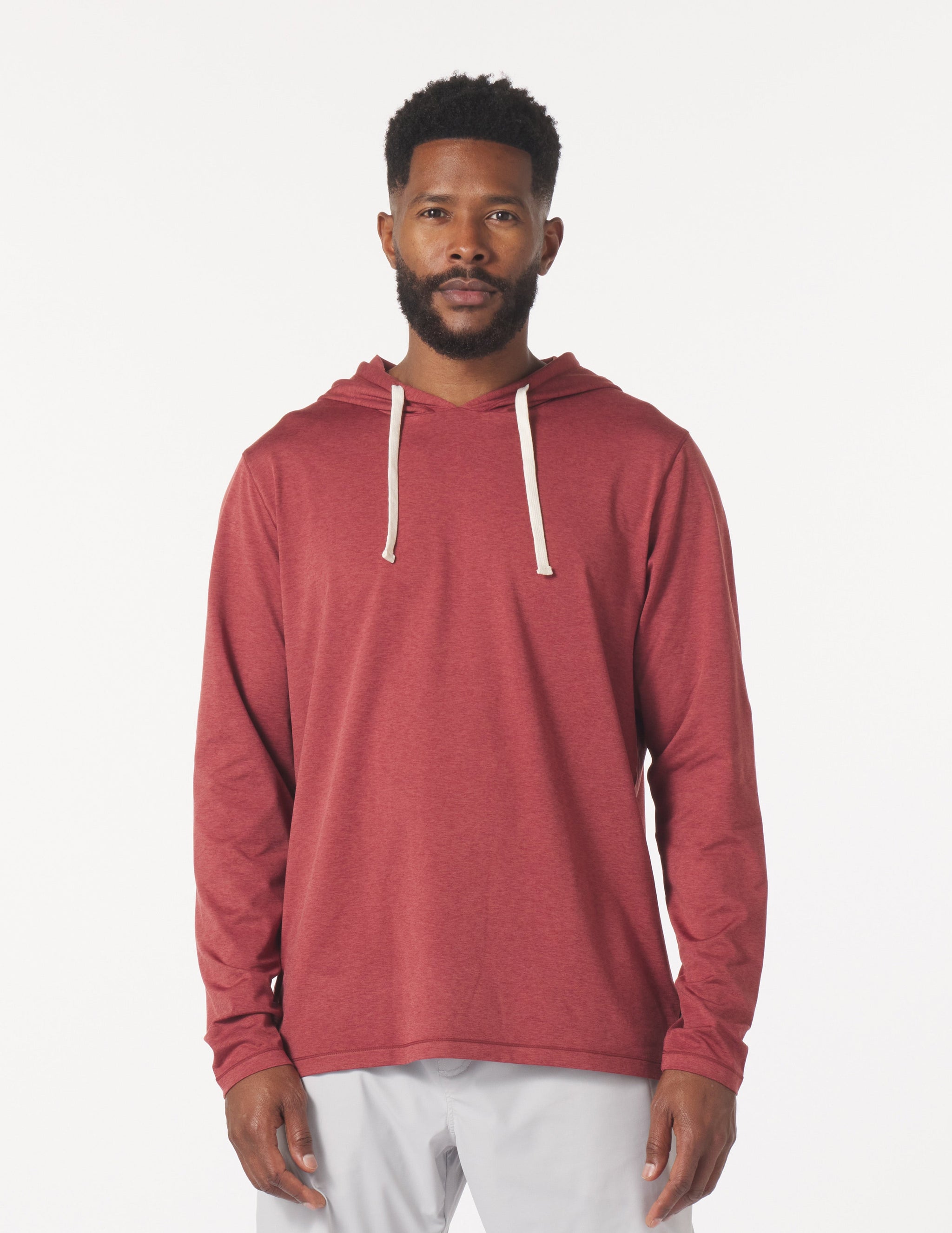 Bedford Hoodie: Brick Red Marble Bedford Hoodie: Brick Red Marble