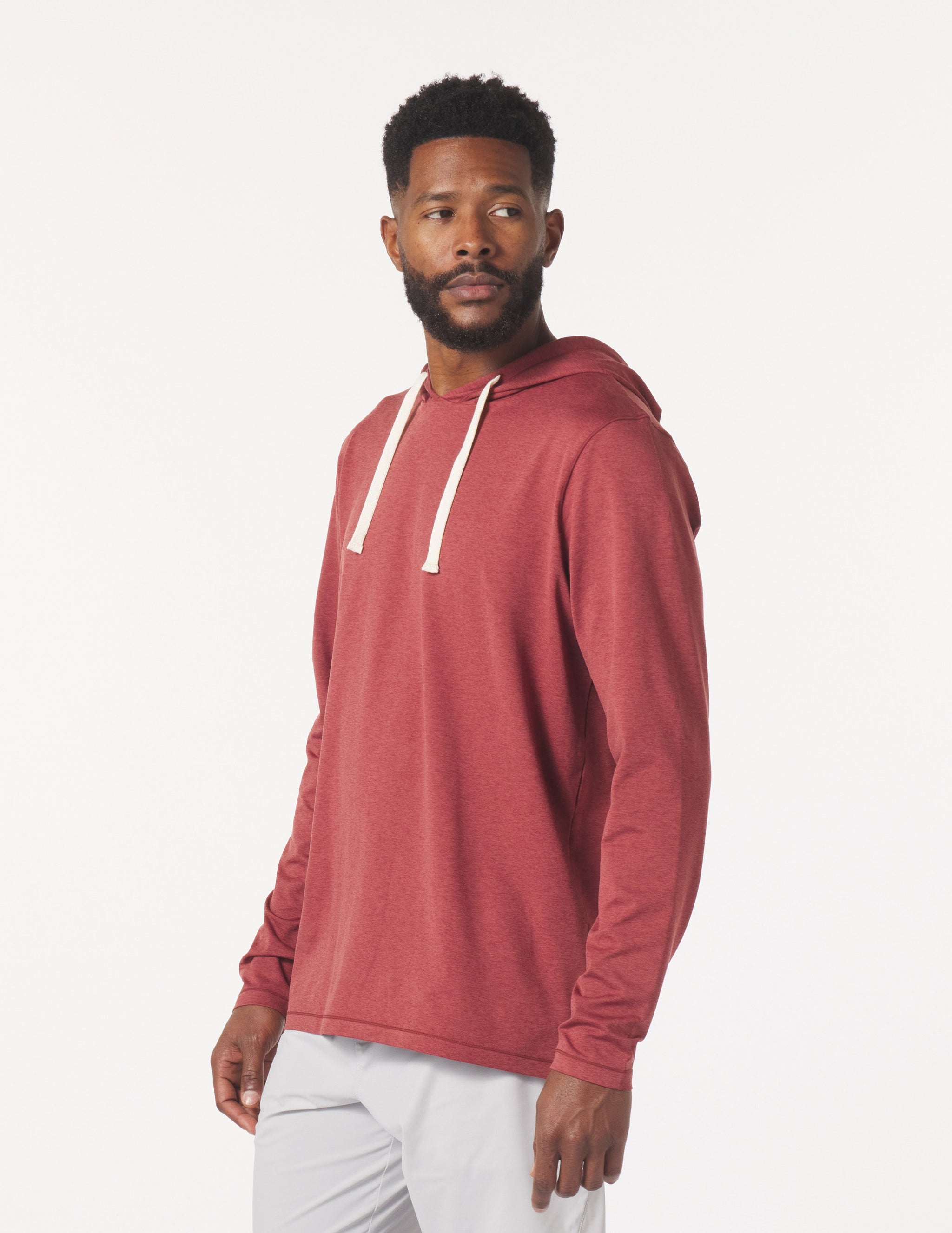 Bedford Hoodie: Brick Red Marble Bedford Hoodie: Brick Red Marble