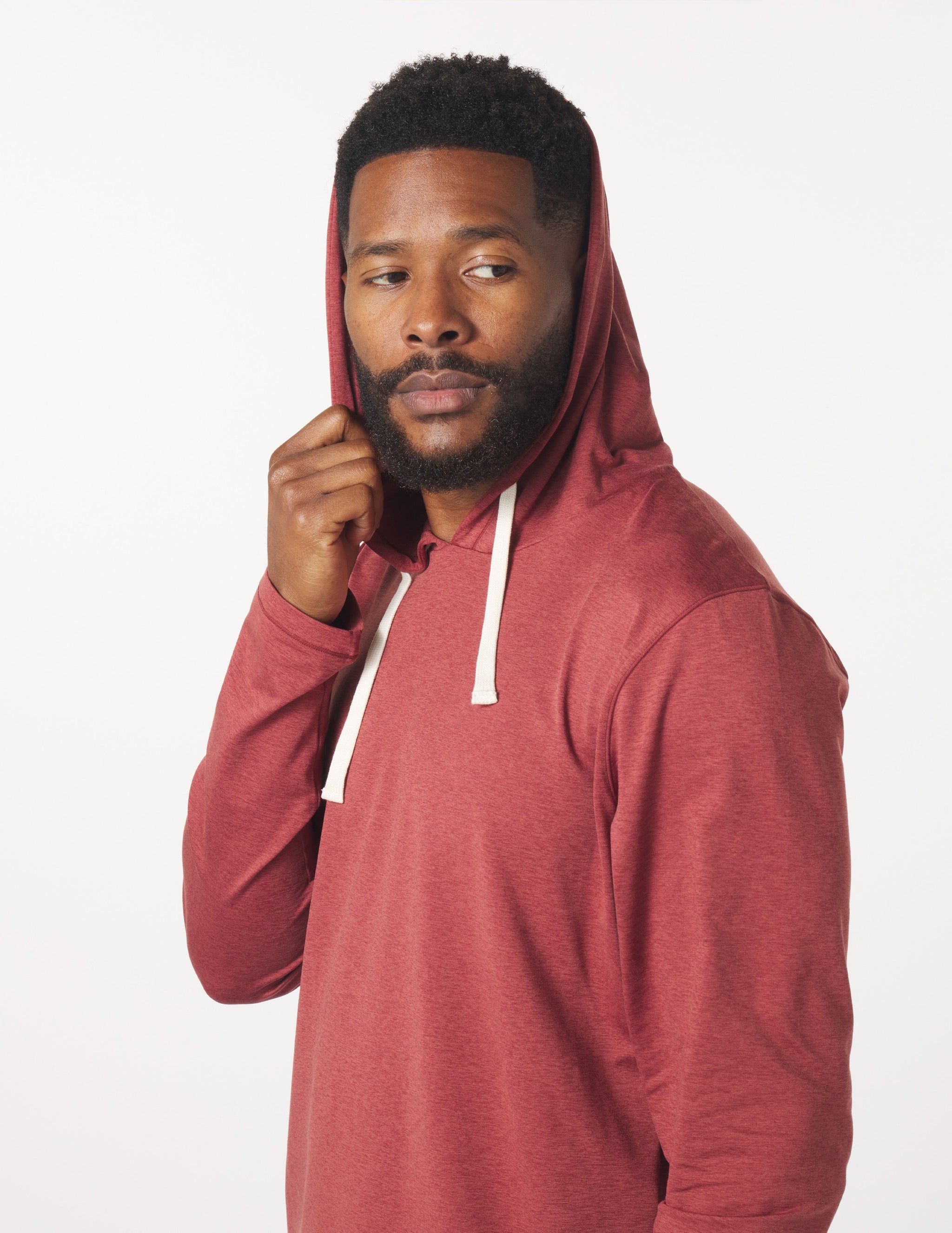 Bedford Hoodie: Brick Red Marble Bedford Hoodie: Brick Red Marble