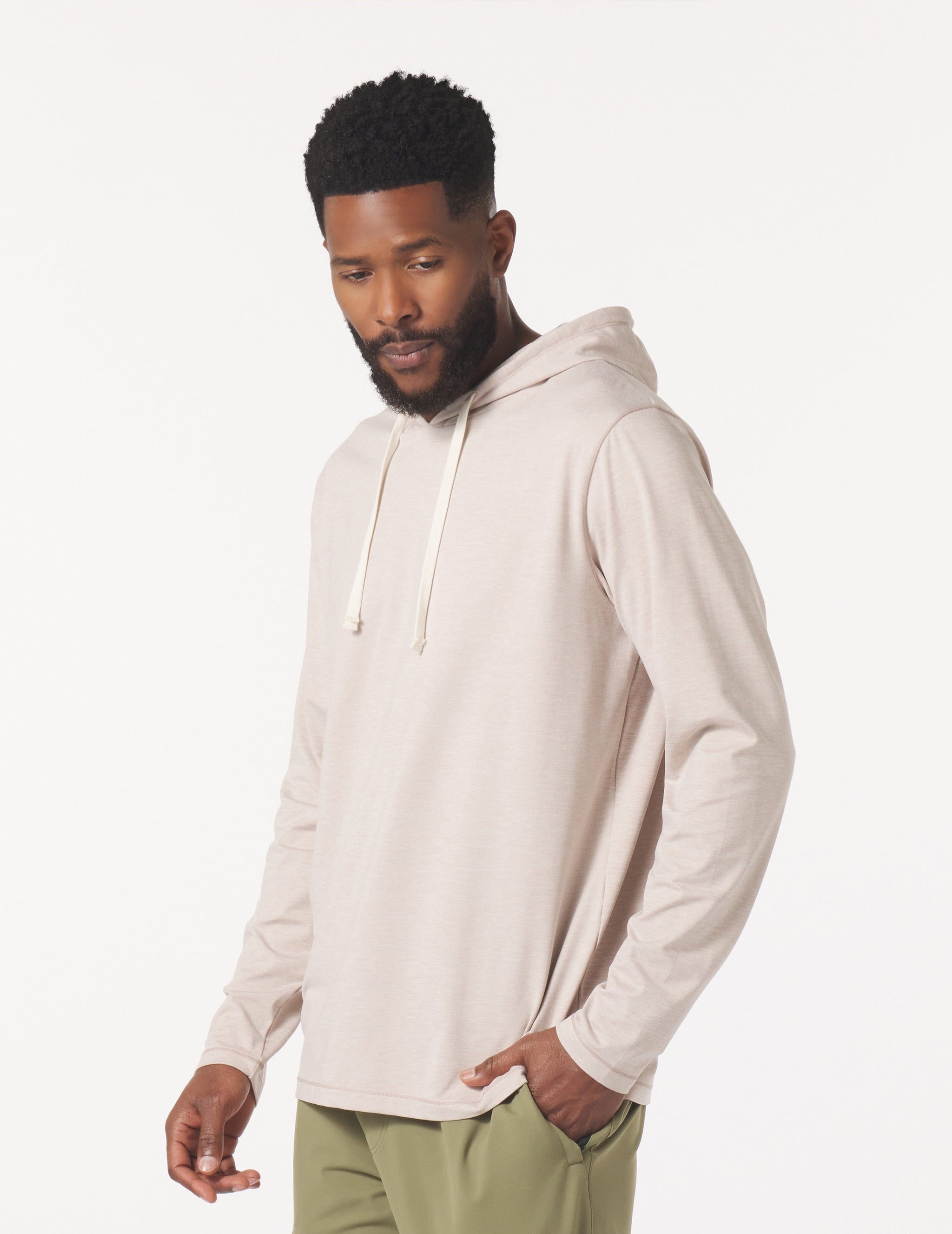 Bedford Hoodie: Oatmilk Marble Bedford Hoodie: Oatmilk Marble
