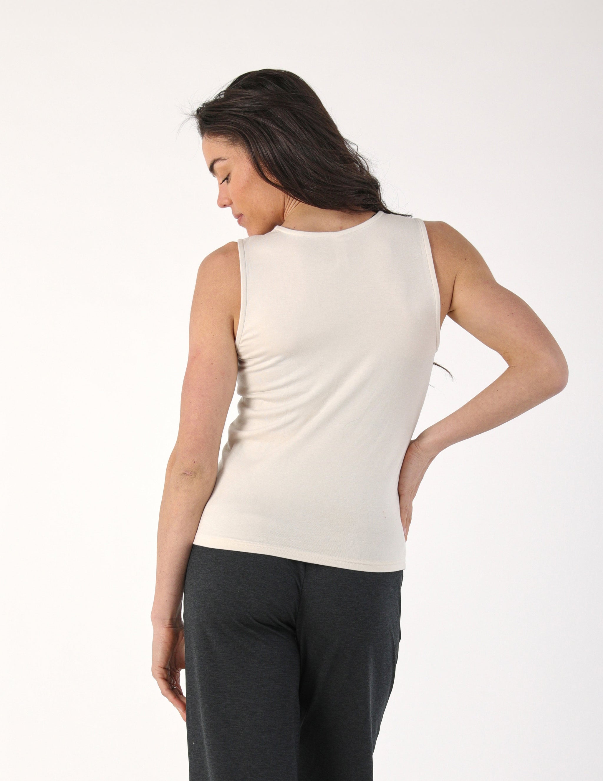 Cassie Tank: Oatmilk Cassie Tank: Oatmilk
