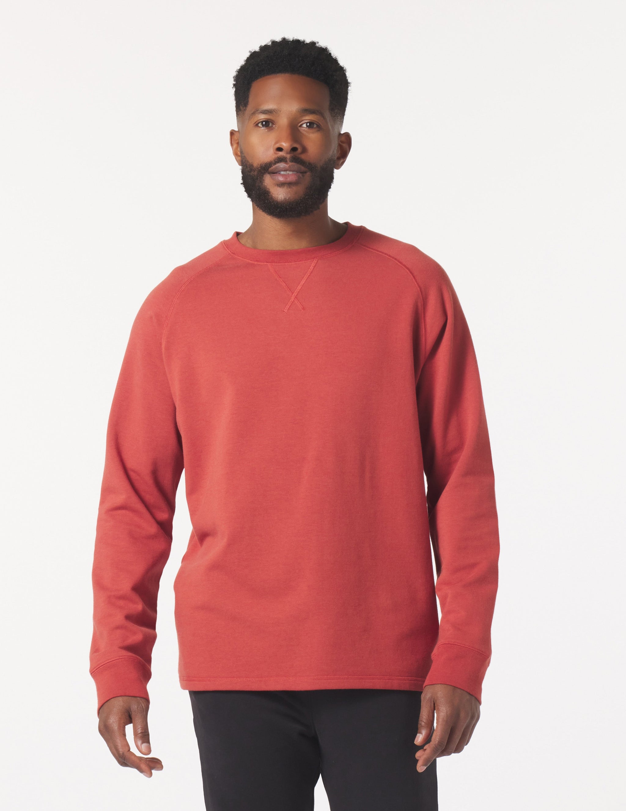 Dakota Crewneck: Brick Red Dakota Crewneck: Brick Red