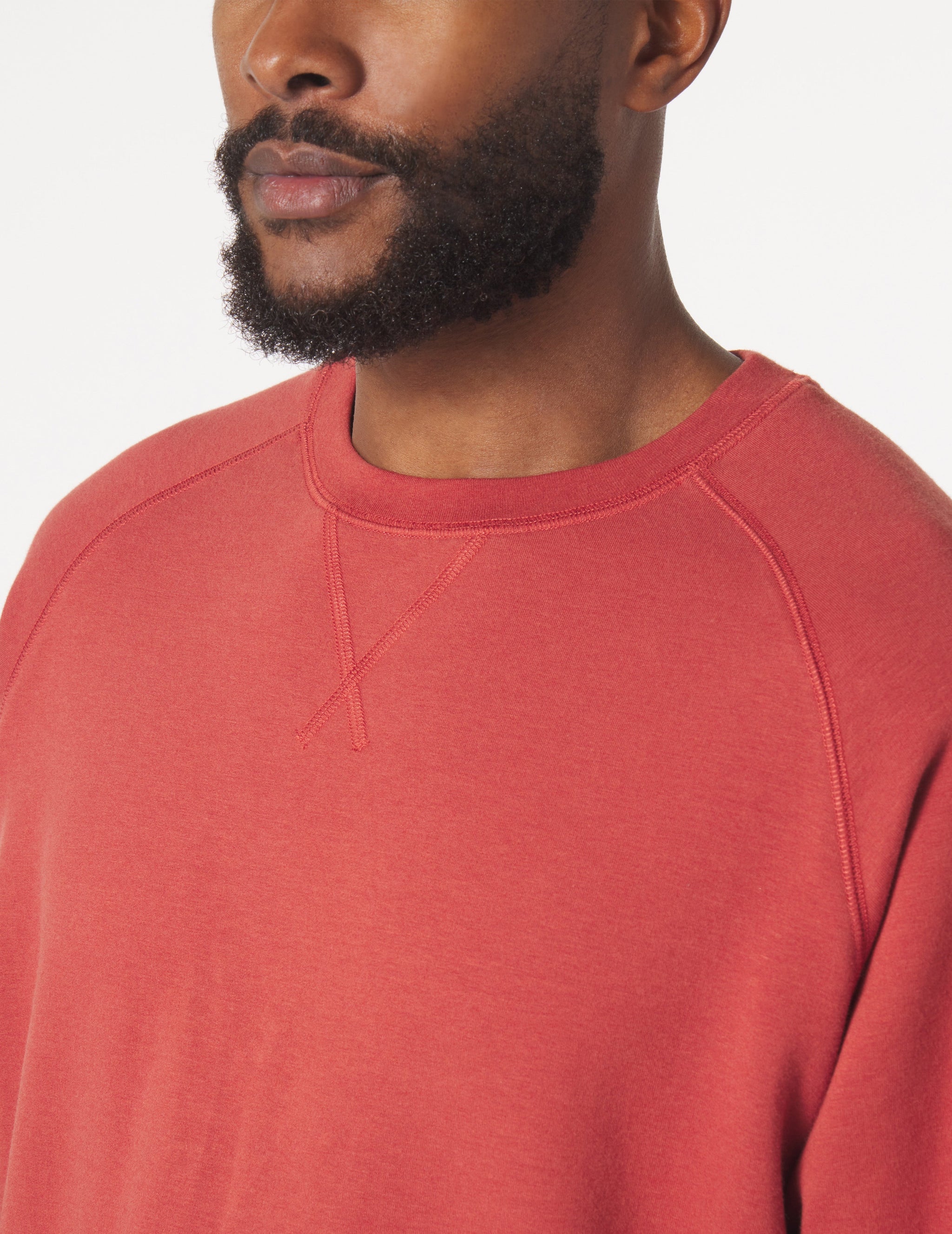 Dakota Crewneck: Brick Red Dakota Crewneck: Brick Red