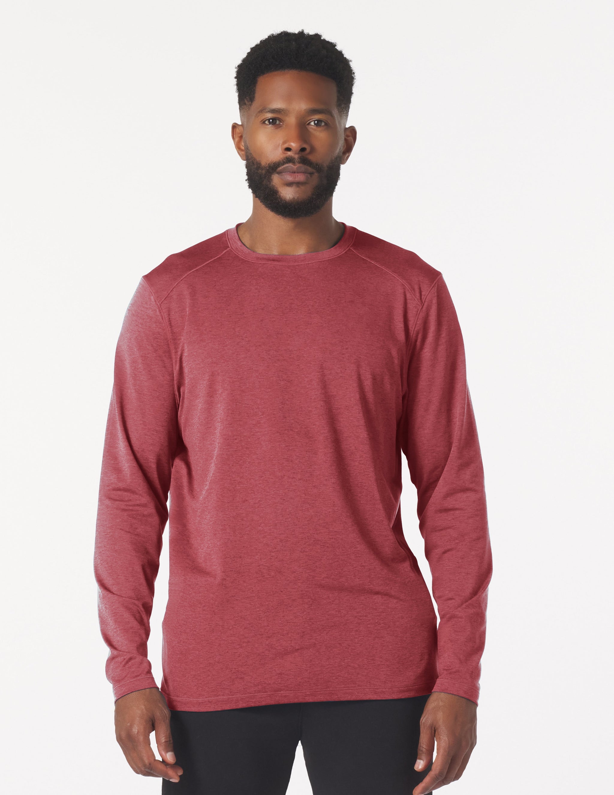 Dash Crew Neck: Brick Red Marble Dash Crew Neck: Brick Red Marble