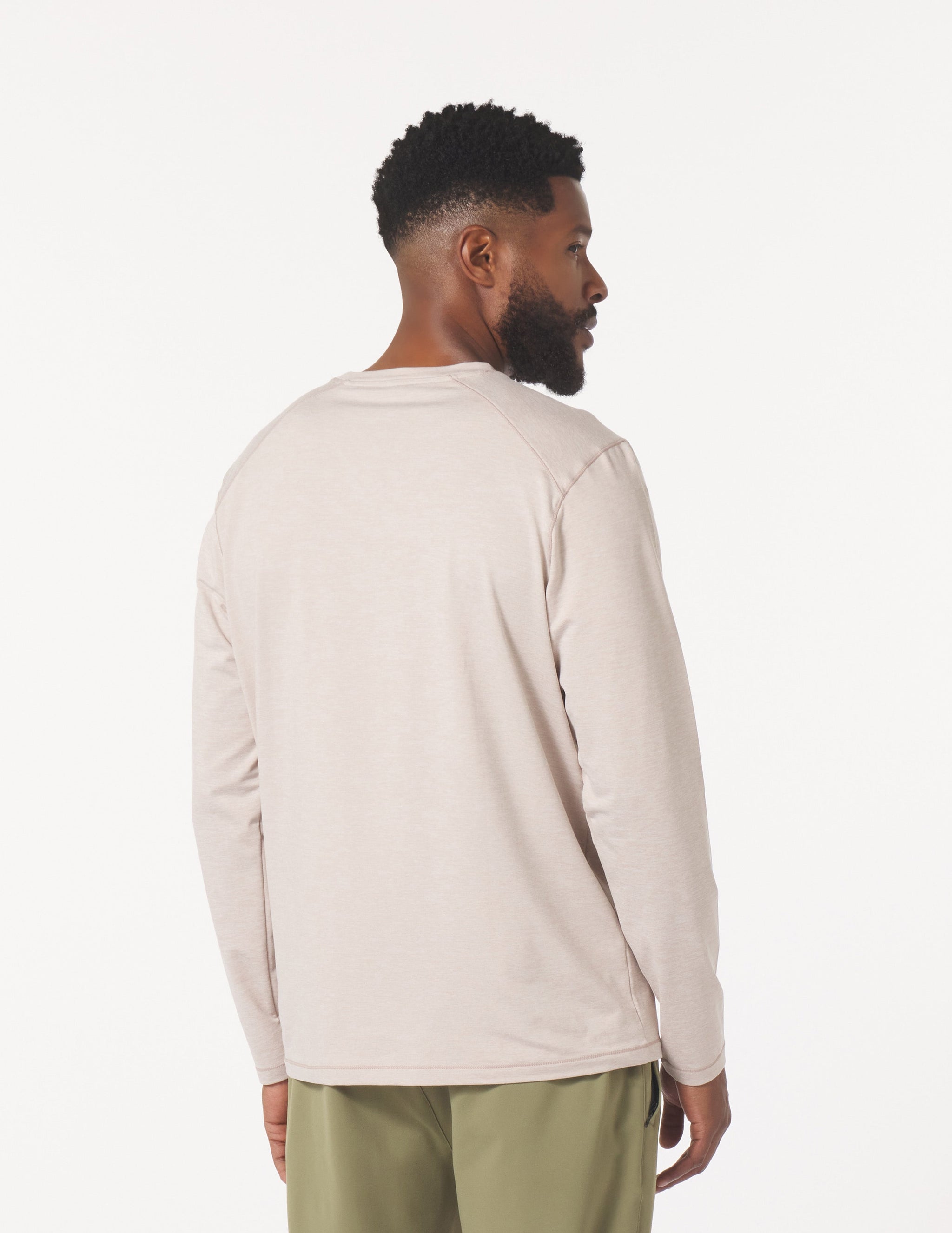 Dash Crew Neck: Oatmilk Marble Dash Crew Neck: Oatmilk Marble