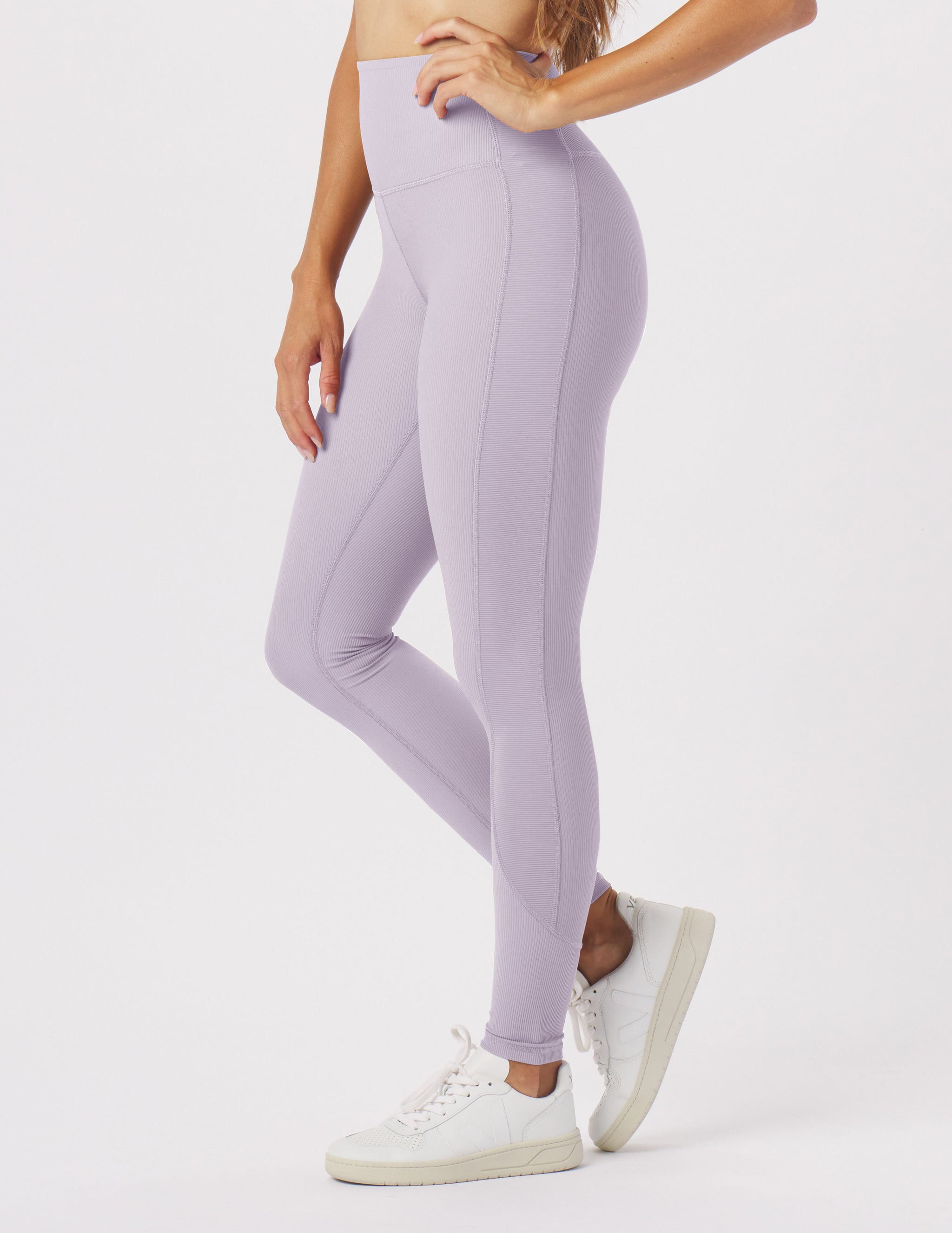 Directional Legging: Dusty Lavender Directional Legging: Dusty Lavender