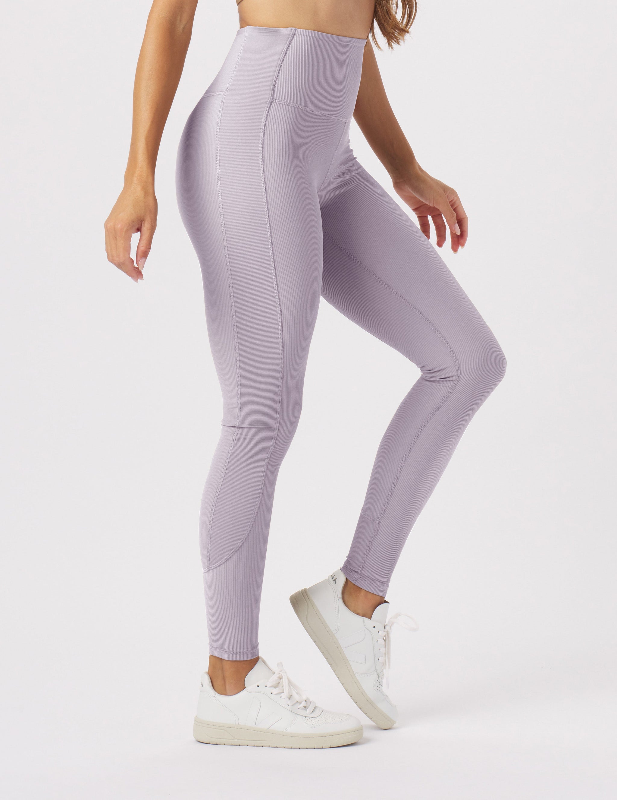Directional Legging: Dusty Lavender Directional Legging: Dusty Lavender