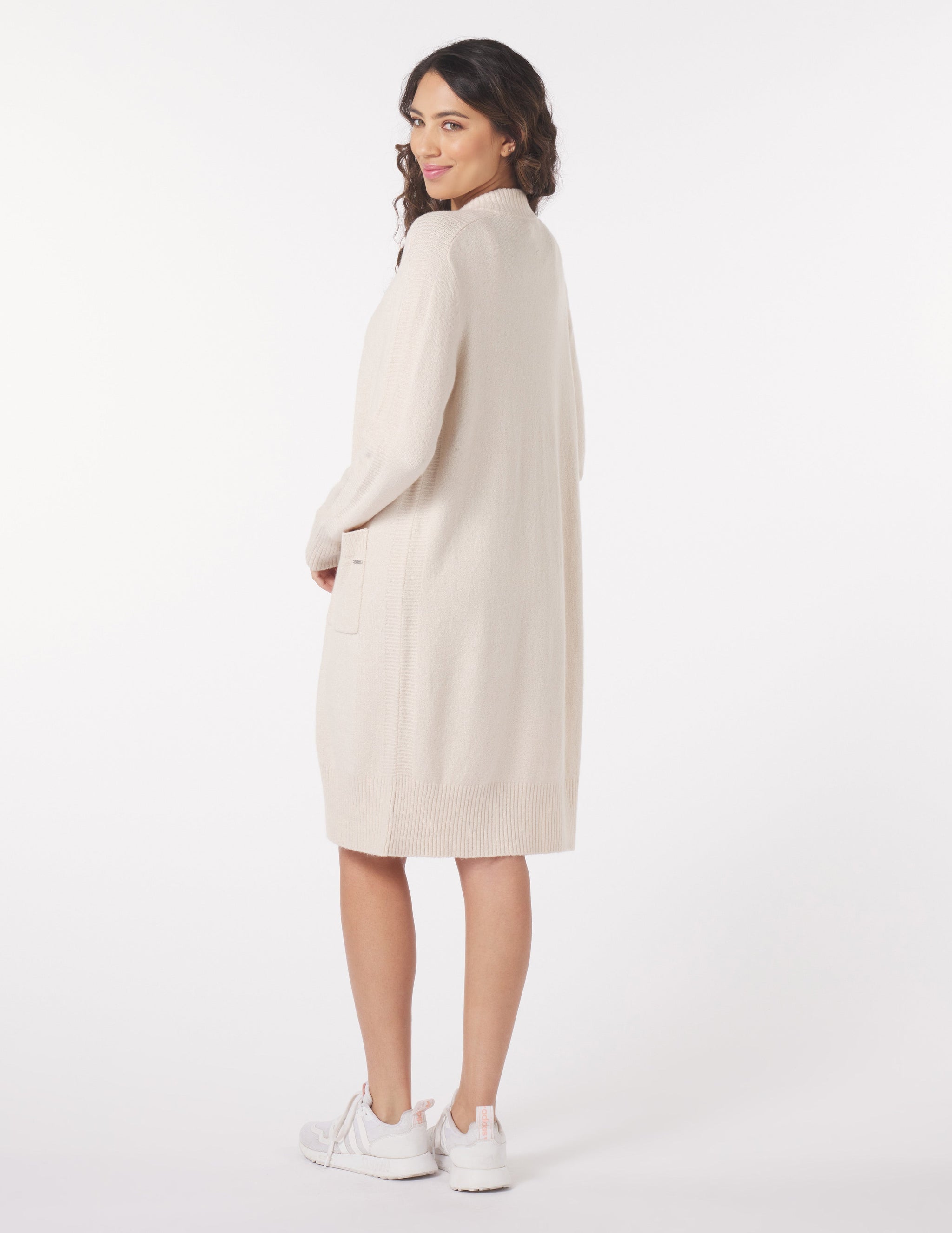 Elevated Cardigan: Oatmilk Elevated Cardigan: Oatmilk