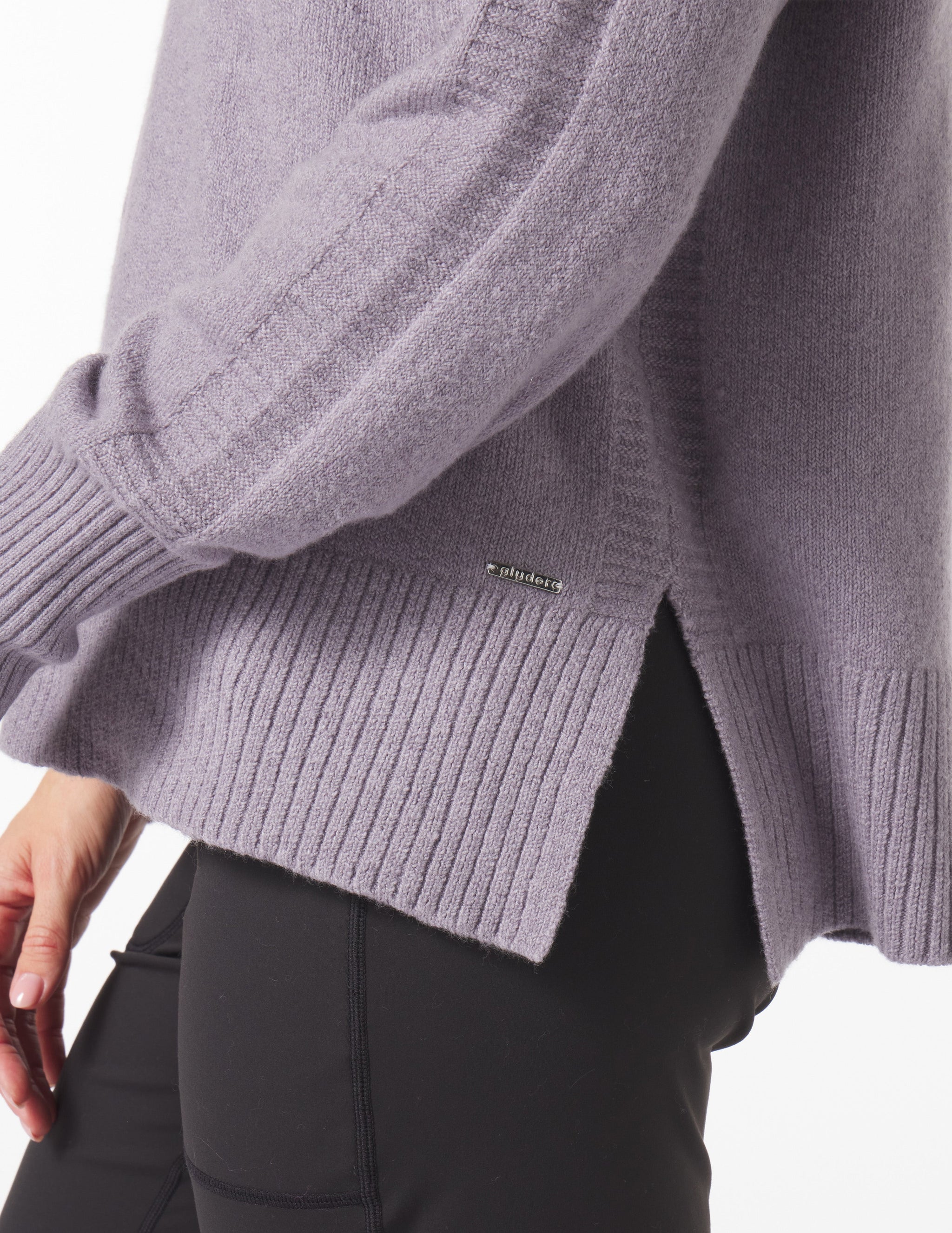 Elevated Knit Crew: Dusty Lavender Elevated Knit Crew: Dusty Lavender