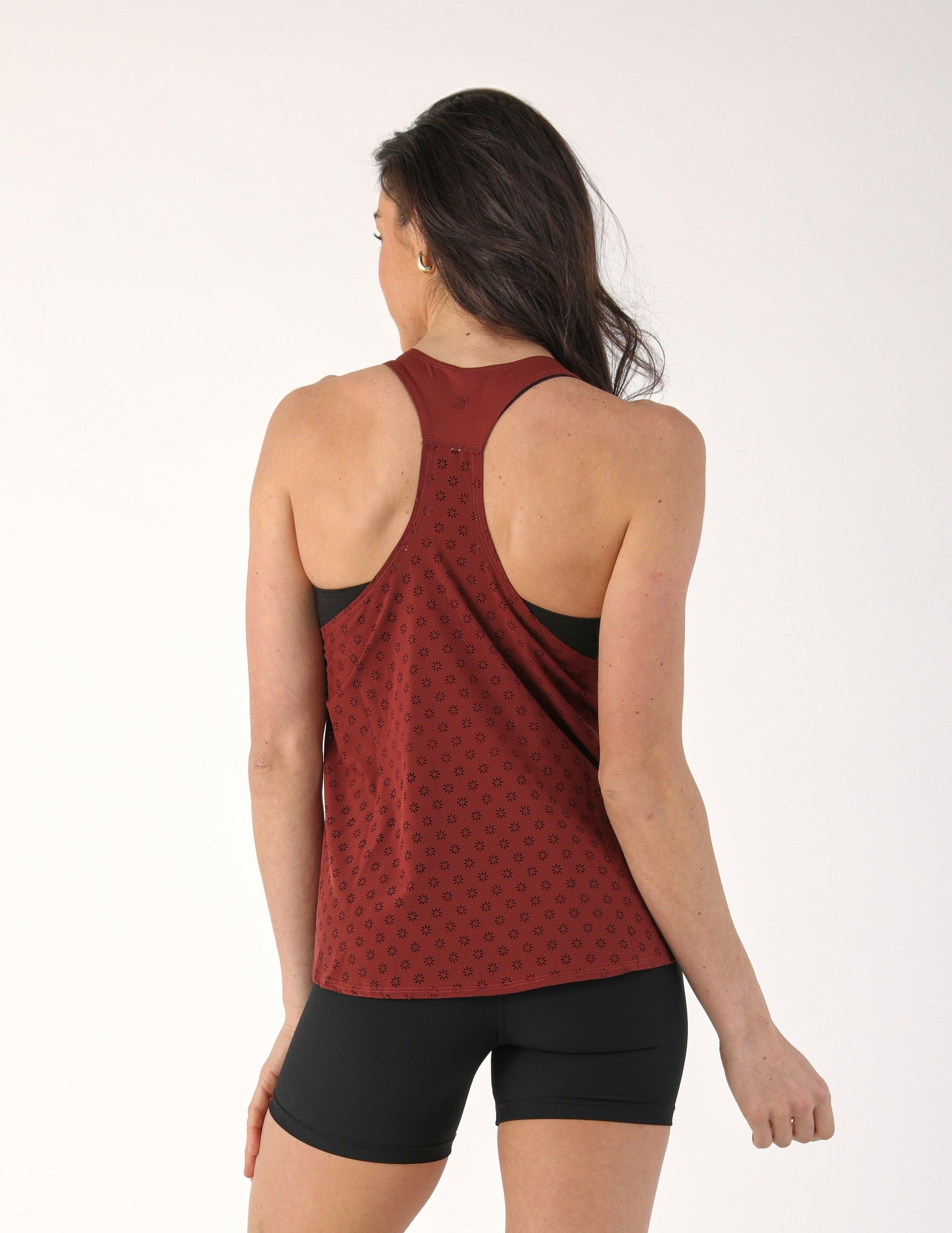 Keen Tank: Chestnut Sunburst Laser Cut Keen Tank: Chestnut Sunburst Laser Cut