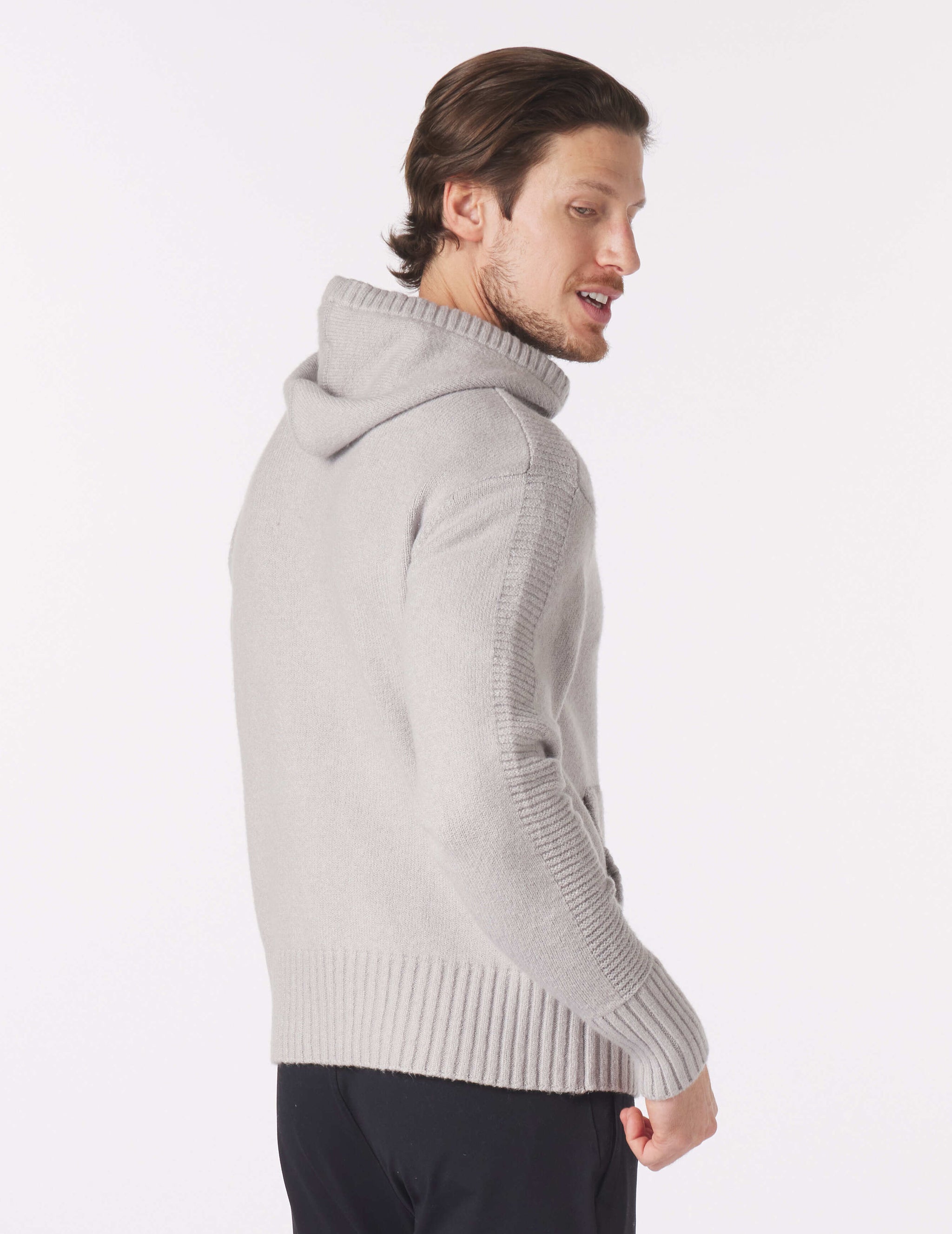 Knit Up Hoodie: Ash Grey Knit Up Hoodie: Ash Grey