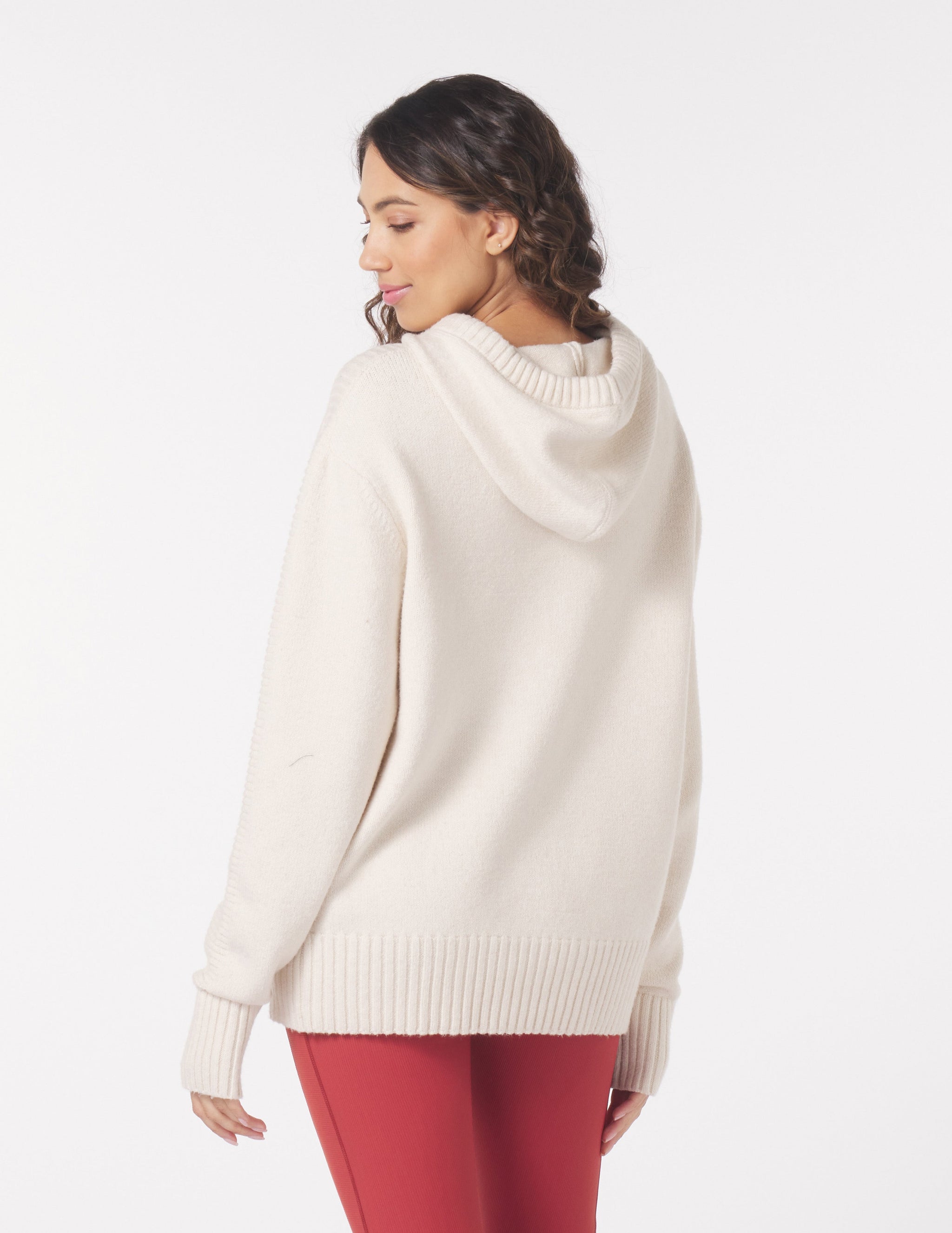 Knit Up Hoodie: Oatmilk Knit Up Hoodie: Oatmilk