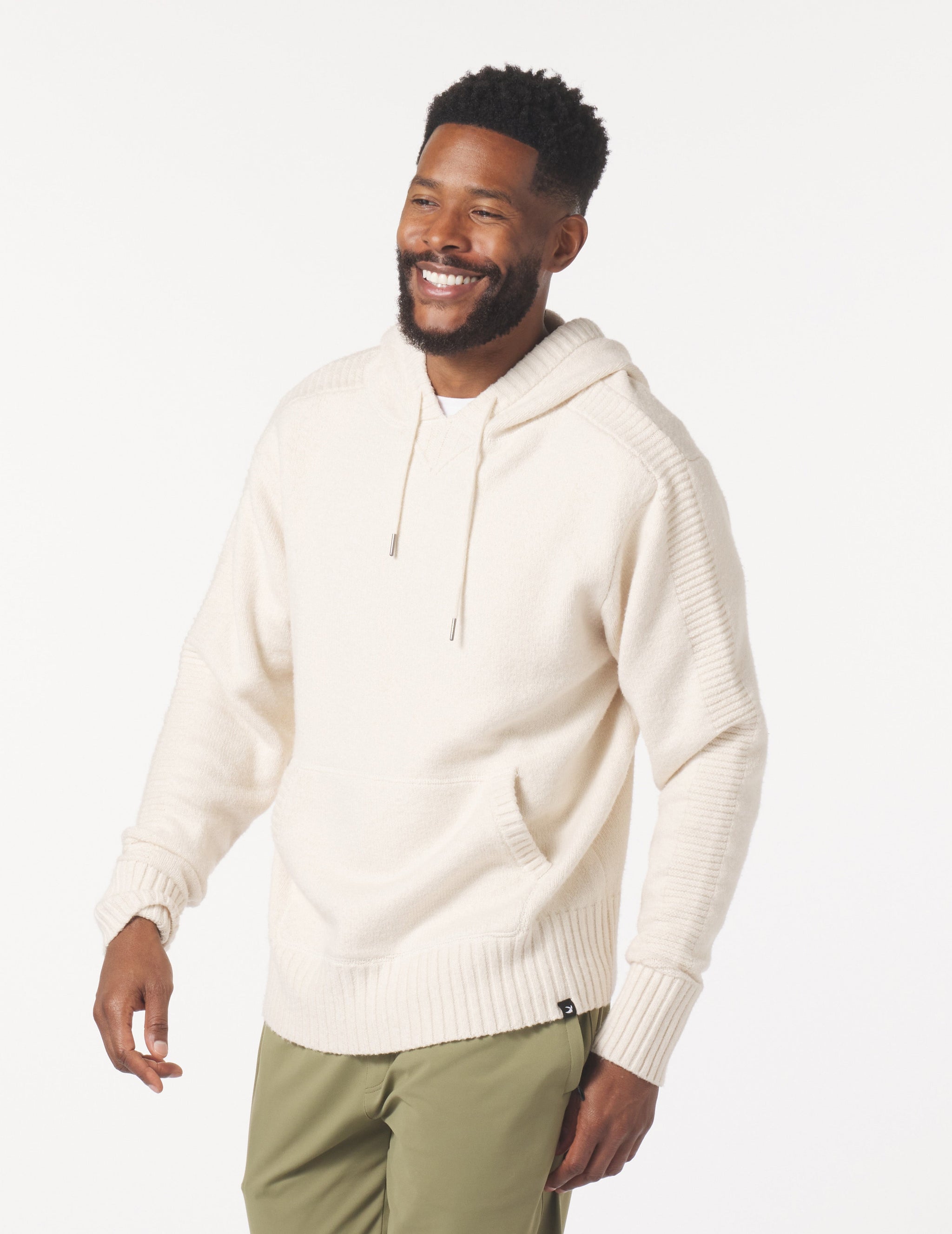 Knit Up Hoodie: Oatmilk Knit Up Hoodie: Oatmilk