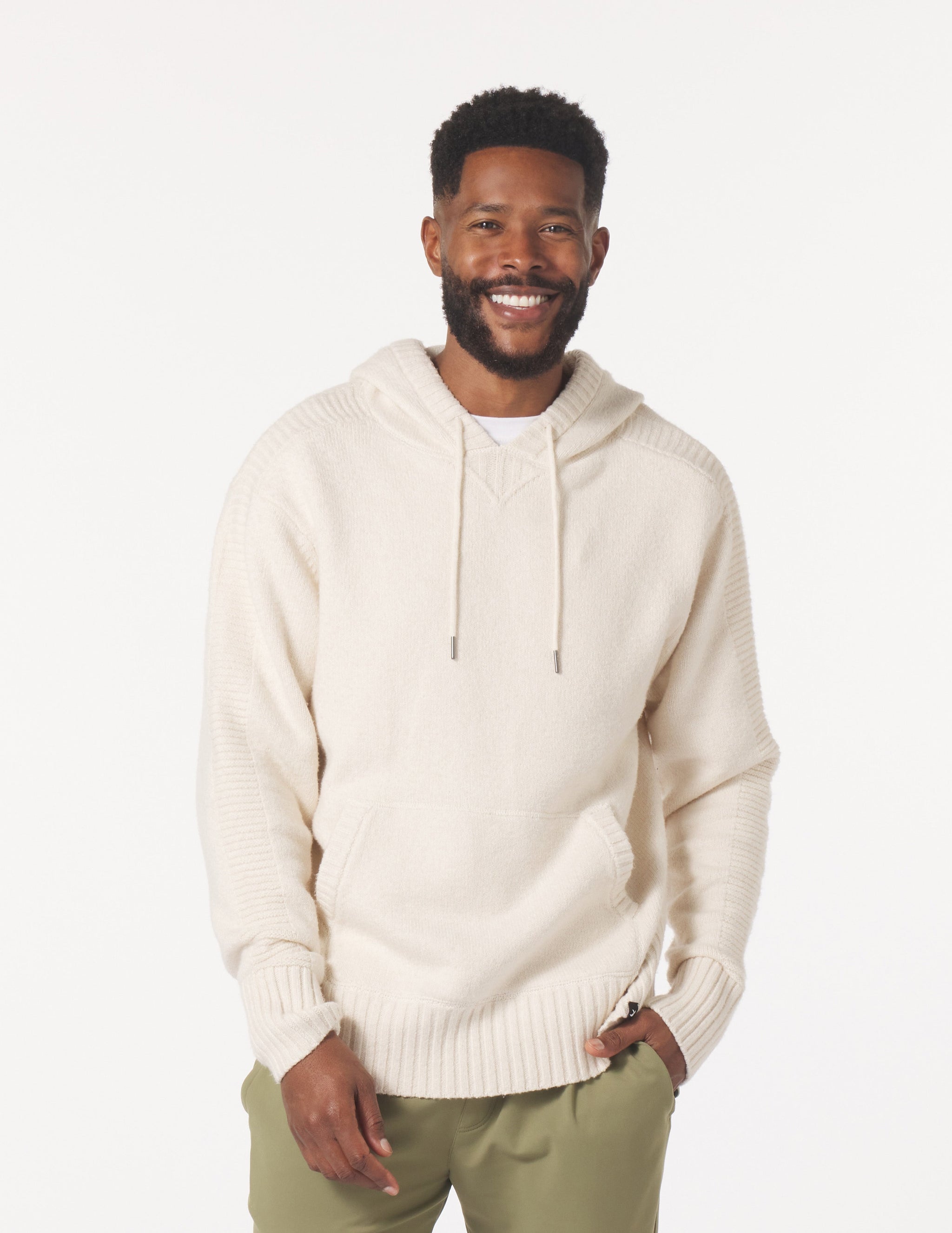 Knit Up Hoodie: Oatmilk Knit Up Hoodie: Oatmilk