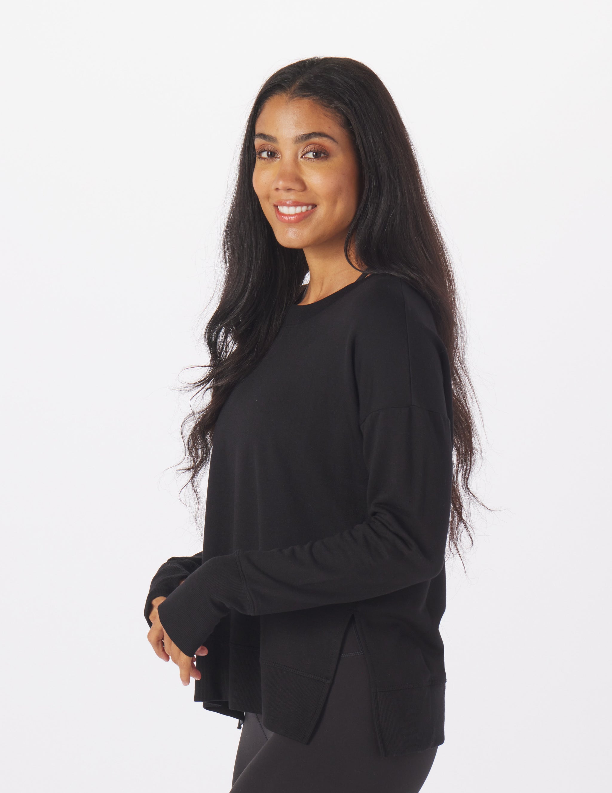 Lounge Long Sleeve: Black Lounge Long Sleeve: Black