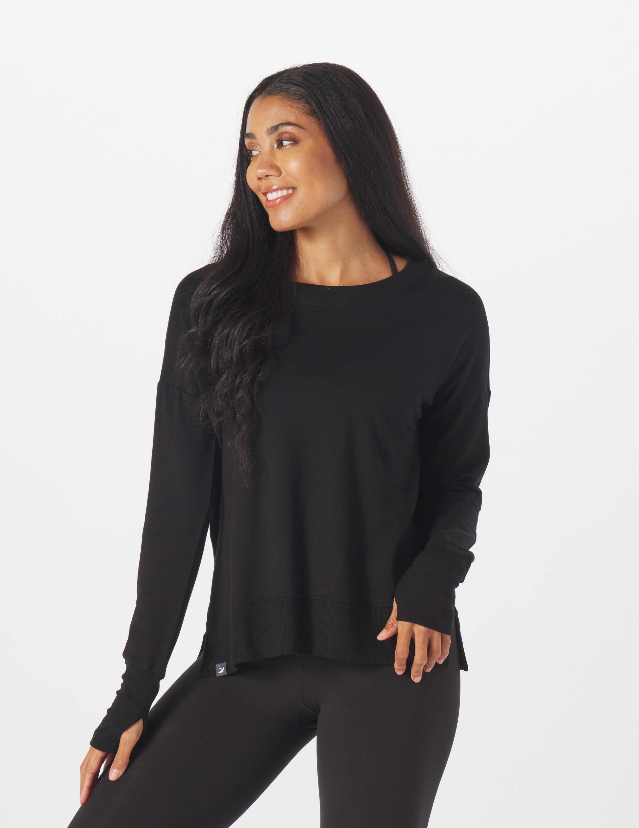 Lounge Long Sleeve: Black Lounge Long Sleeve: Black