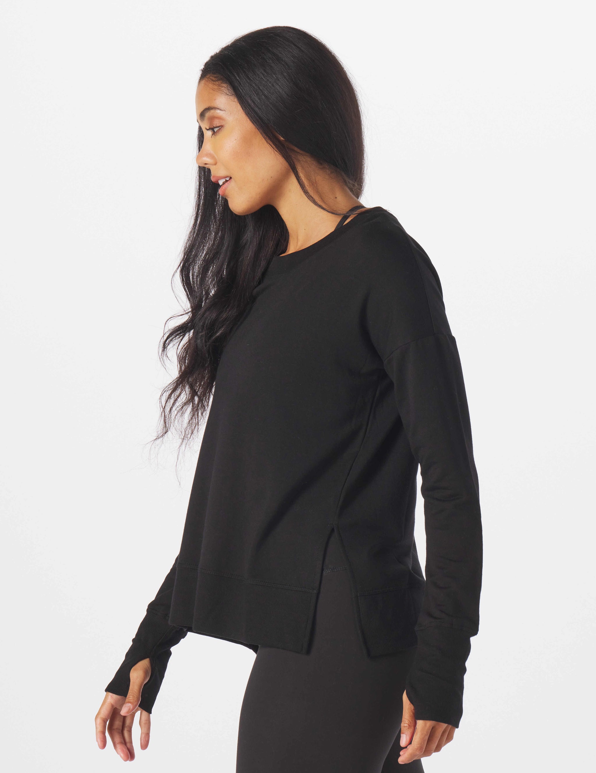 Lounge Long Sleeve: Black Lounge Long Sleeve: Black