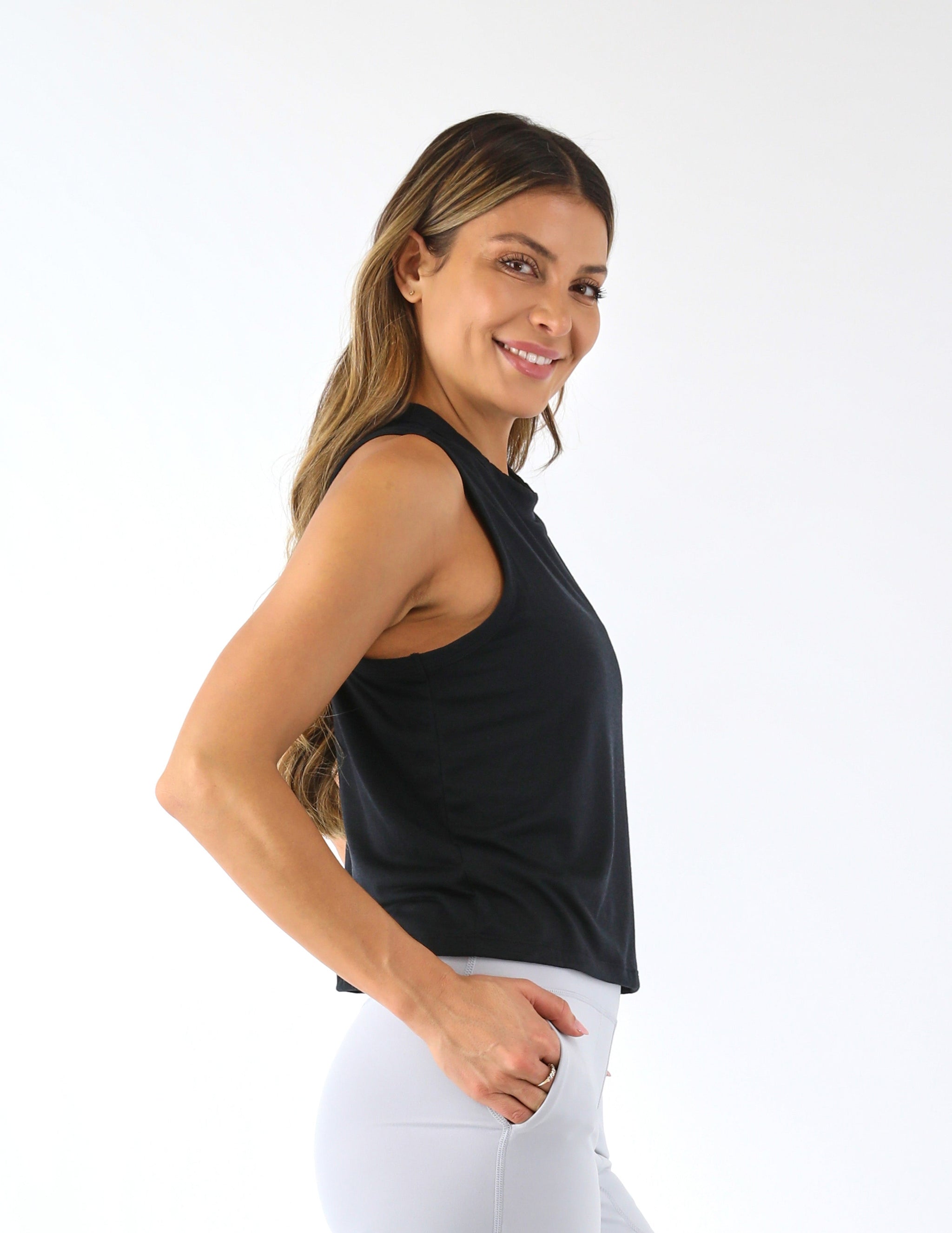 Minimalist Muscle Tank: Black Minimalist Muscle Tank: Black