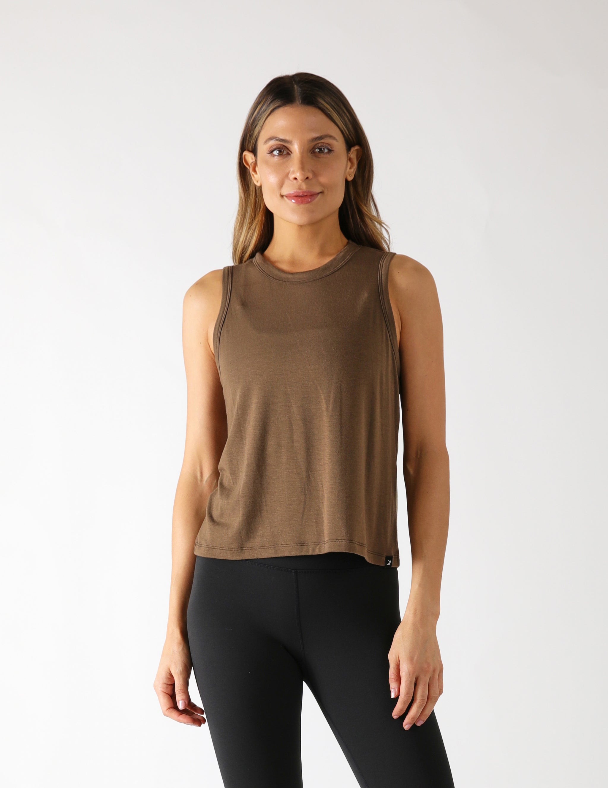 Minimalist Muscle Tank: Chocolate Minimalist Muscle Tank: Chocolate