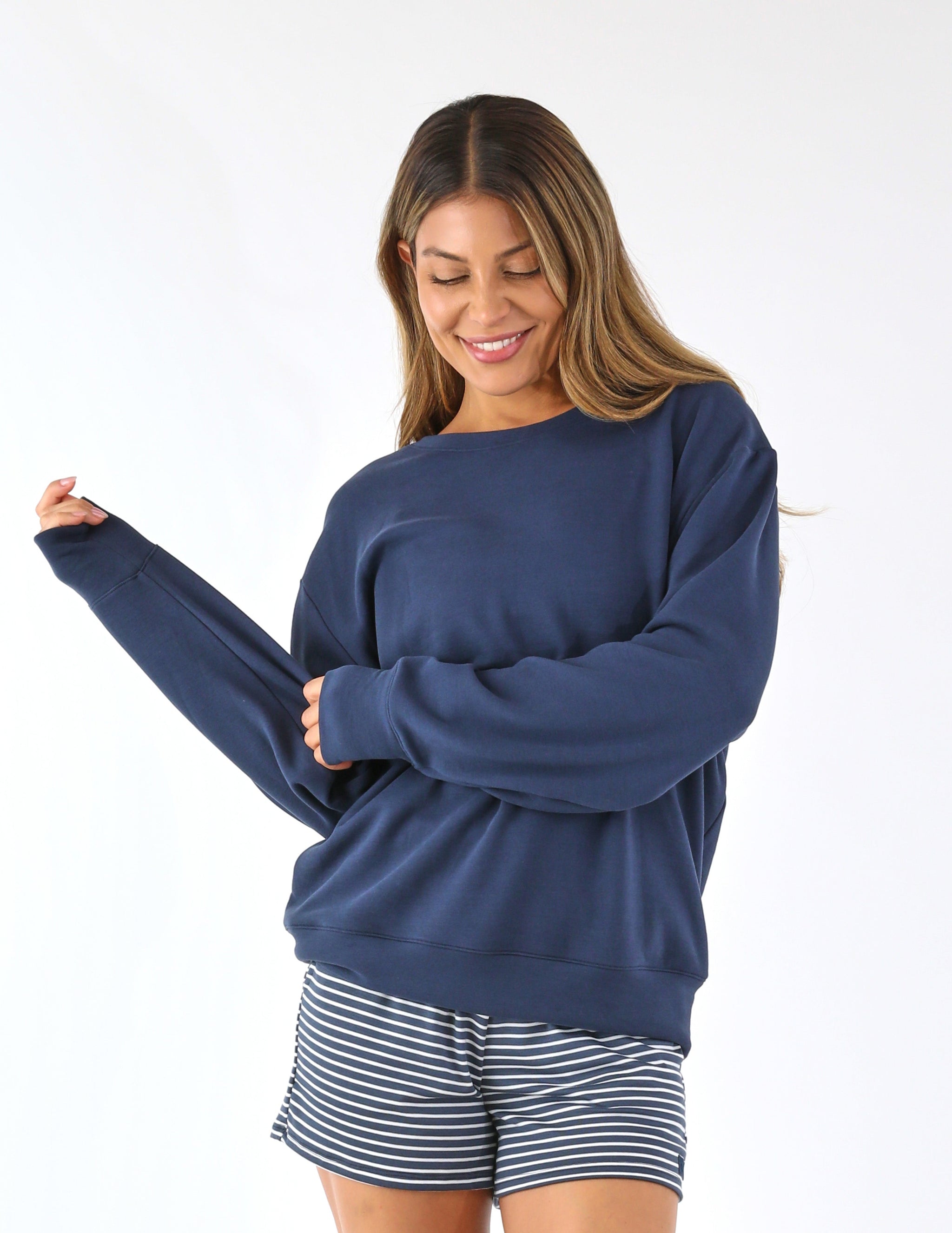 Oversized Crew: Navy Oversized Crew: Navy