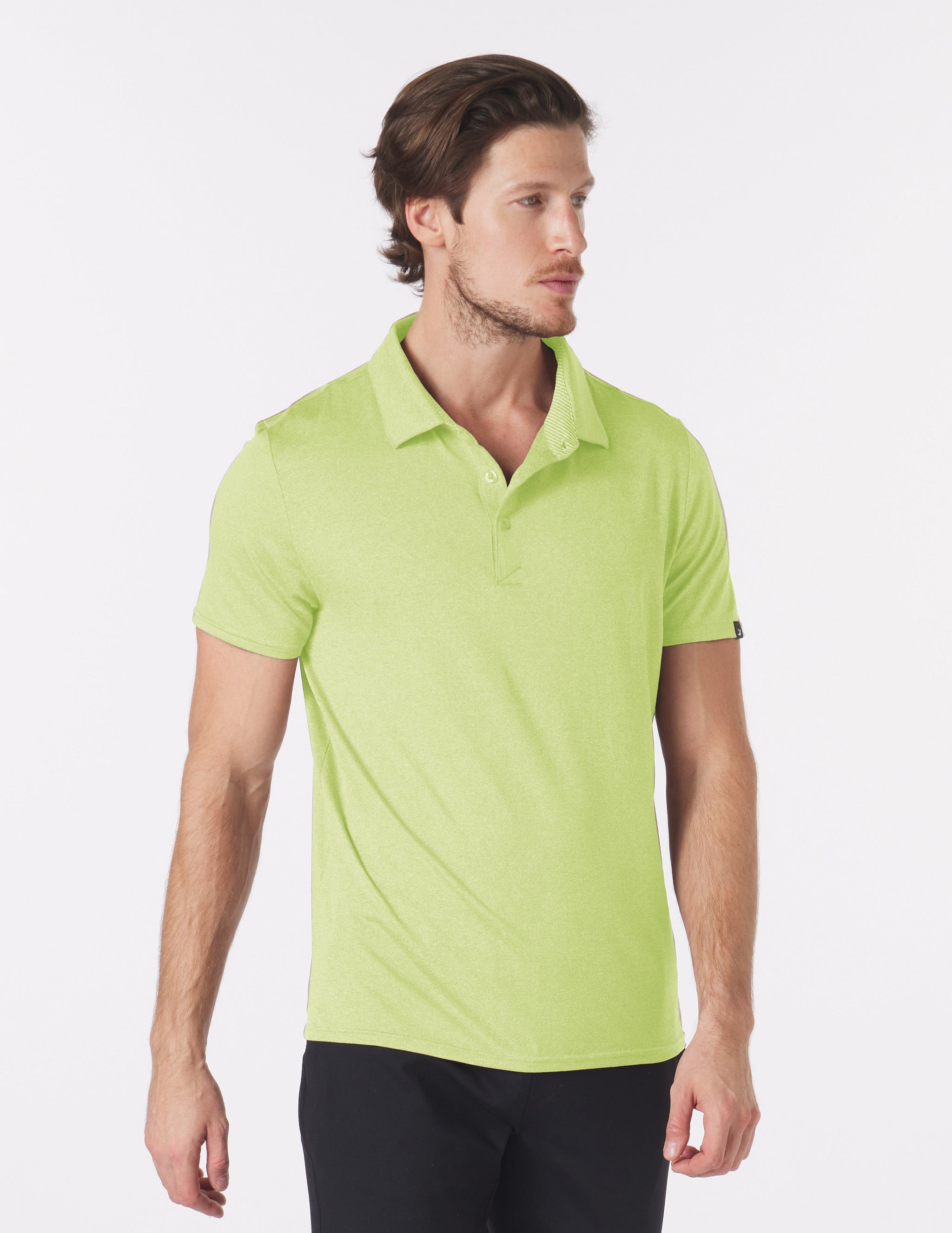 Pin Seeker Polo: Honey Dew Heather Pin Seeker Polo: Honey Dew Heather