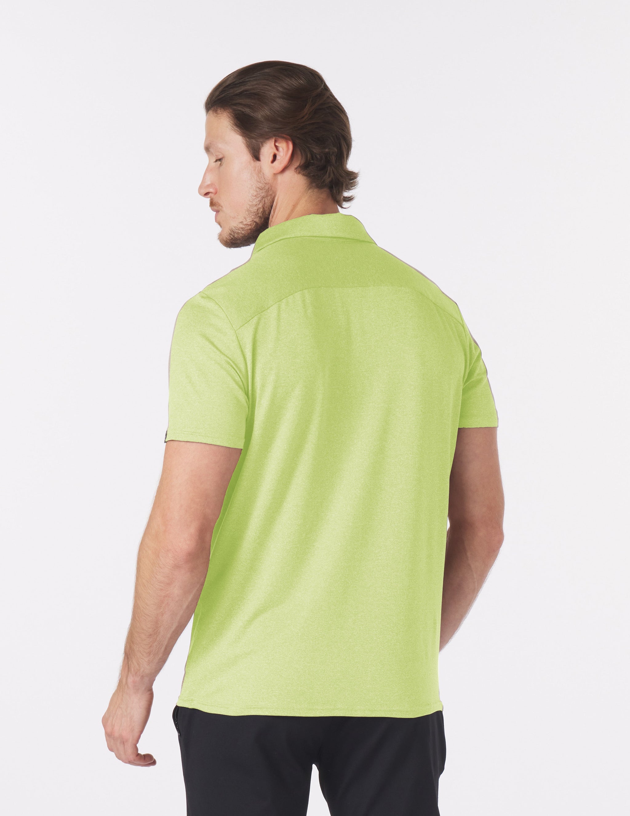 Pin Seeker Polo: Honey Dew Heather Pin Seeker Polo: Honey Dew Heather