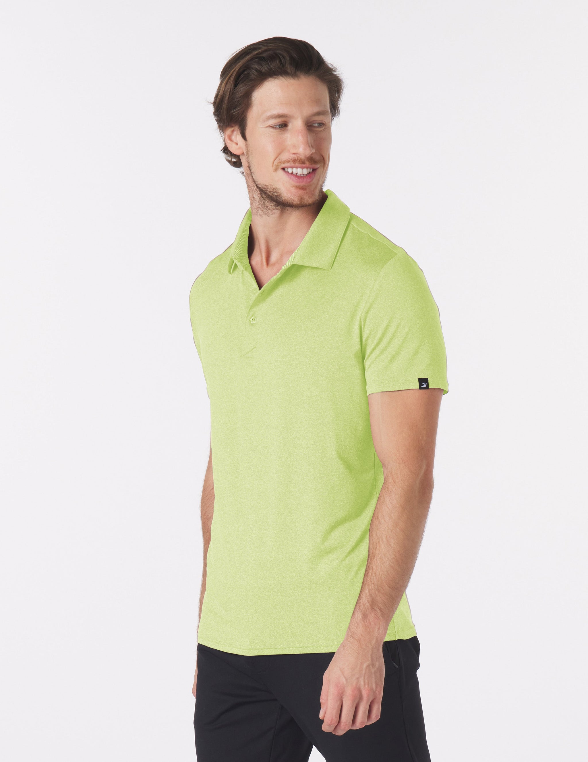 Pin Seeker Polo: Honey Dew Heather Pin Seeker Polo: Honey Dew Heather