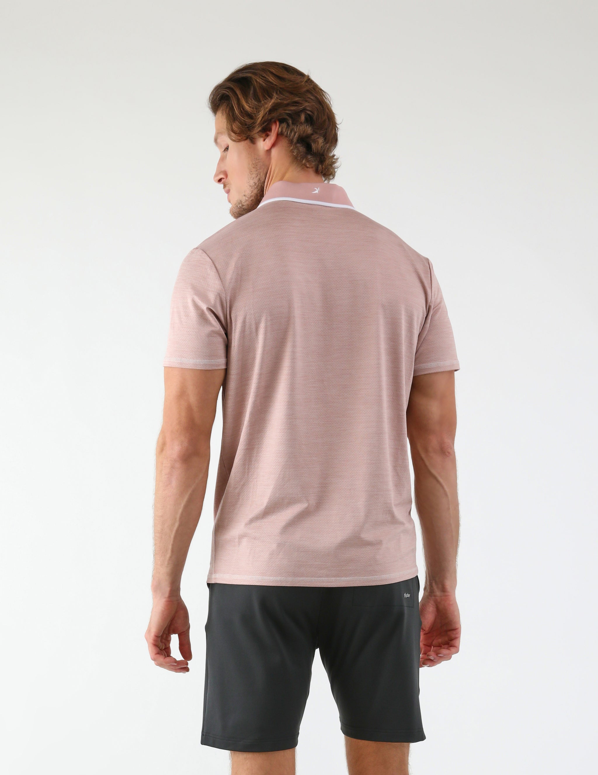 Power Fade Polo: Adobe Rose Power Fade Polo: Adobe Rose