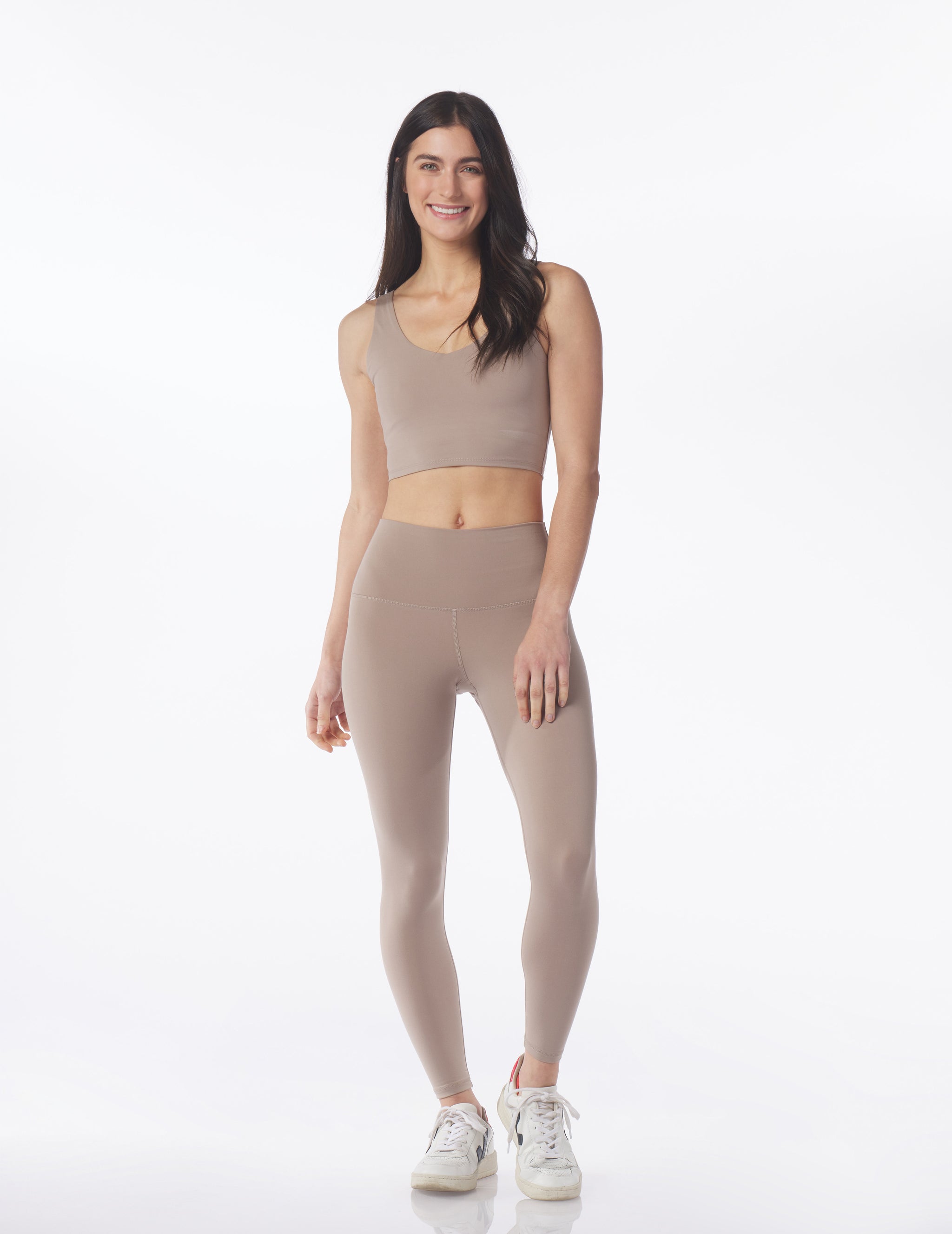 High Waist Pure 7/8 Legging: Mocha High Waist Pure 7/8 Legging: Mocha