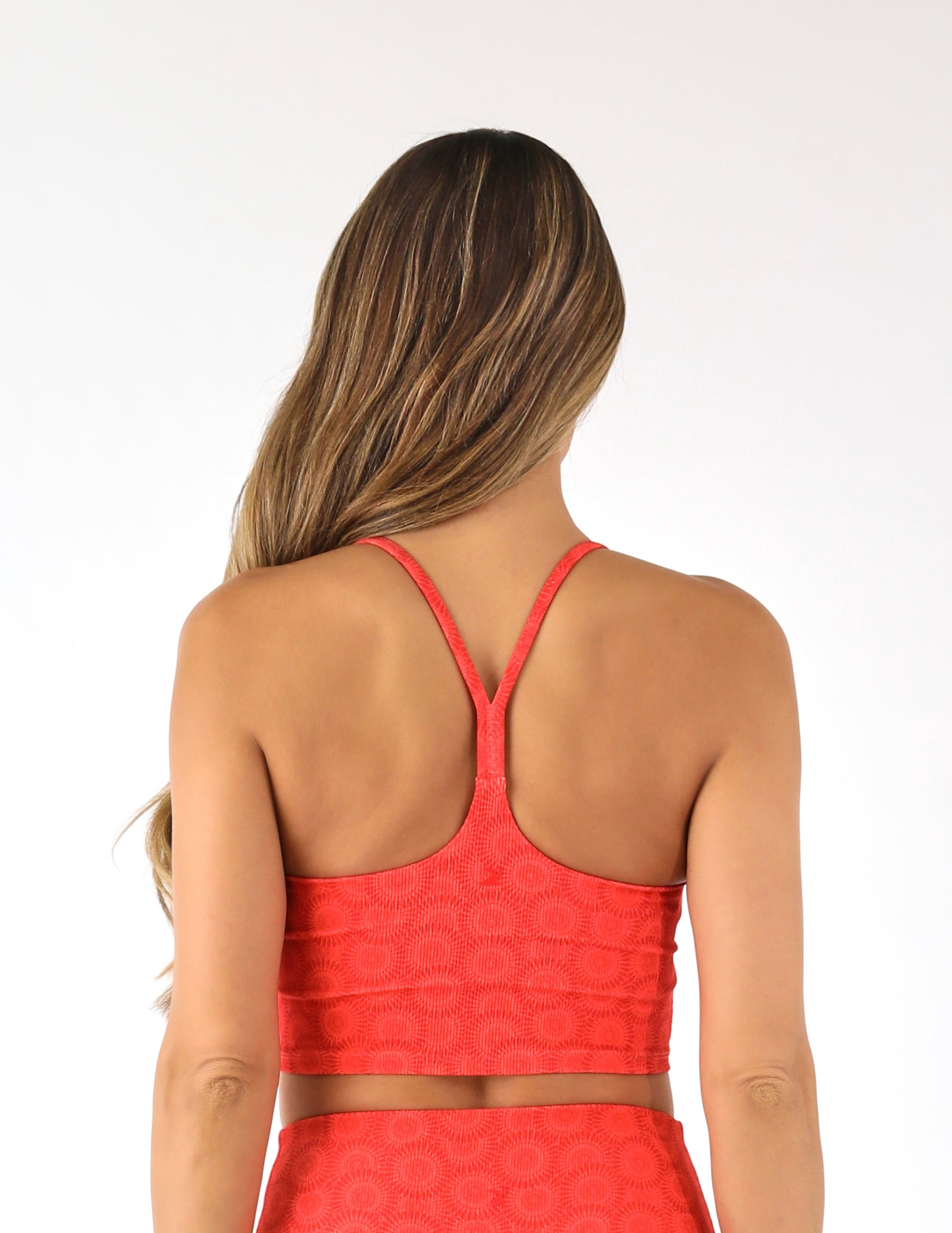 Pure Bra: Scarlet/Hot Coral Florabom Pure Bra: Scarlet/Hot Coral Florabom