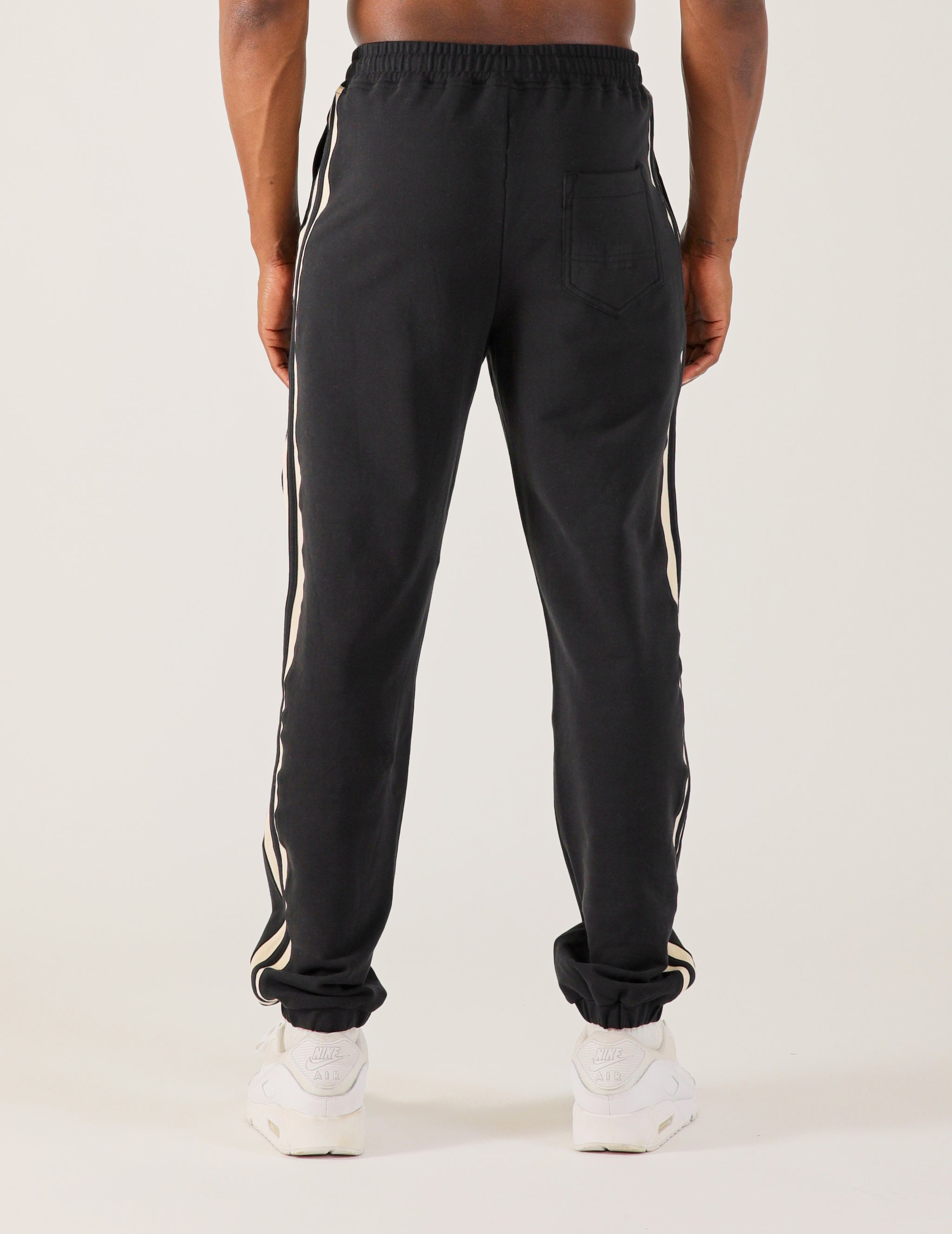 Retro Sweatpant: Black/Oatmilk Retro Sweatpant: Black/Oatmilk