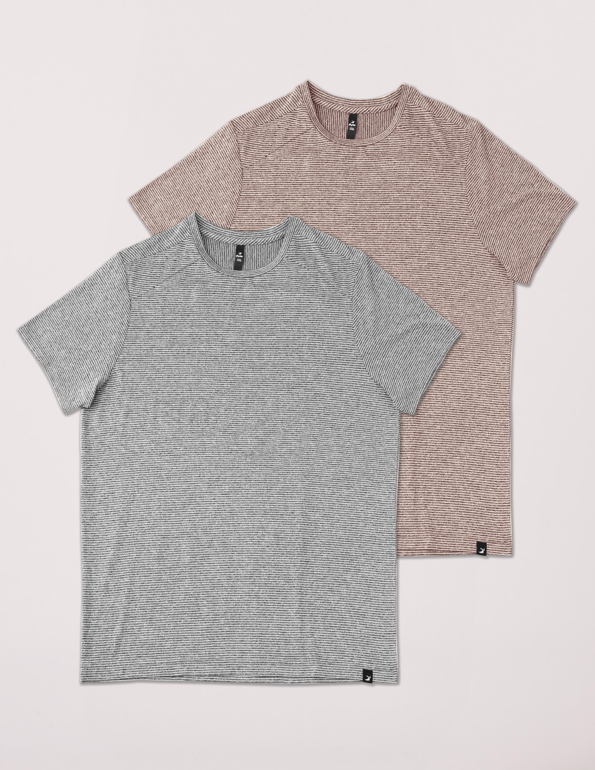 2 Pack Salton Short Sleeve: Black/White Stripe and Espresso/Oatmilk Stripe 2 Pack Salton Short Sleeve: Black/White Stripe and Espresso/Oatmilk Stripe