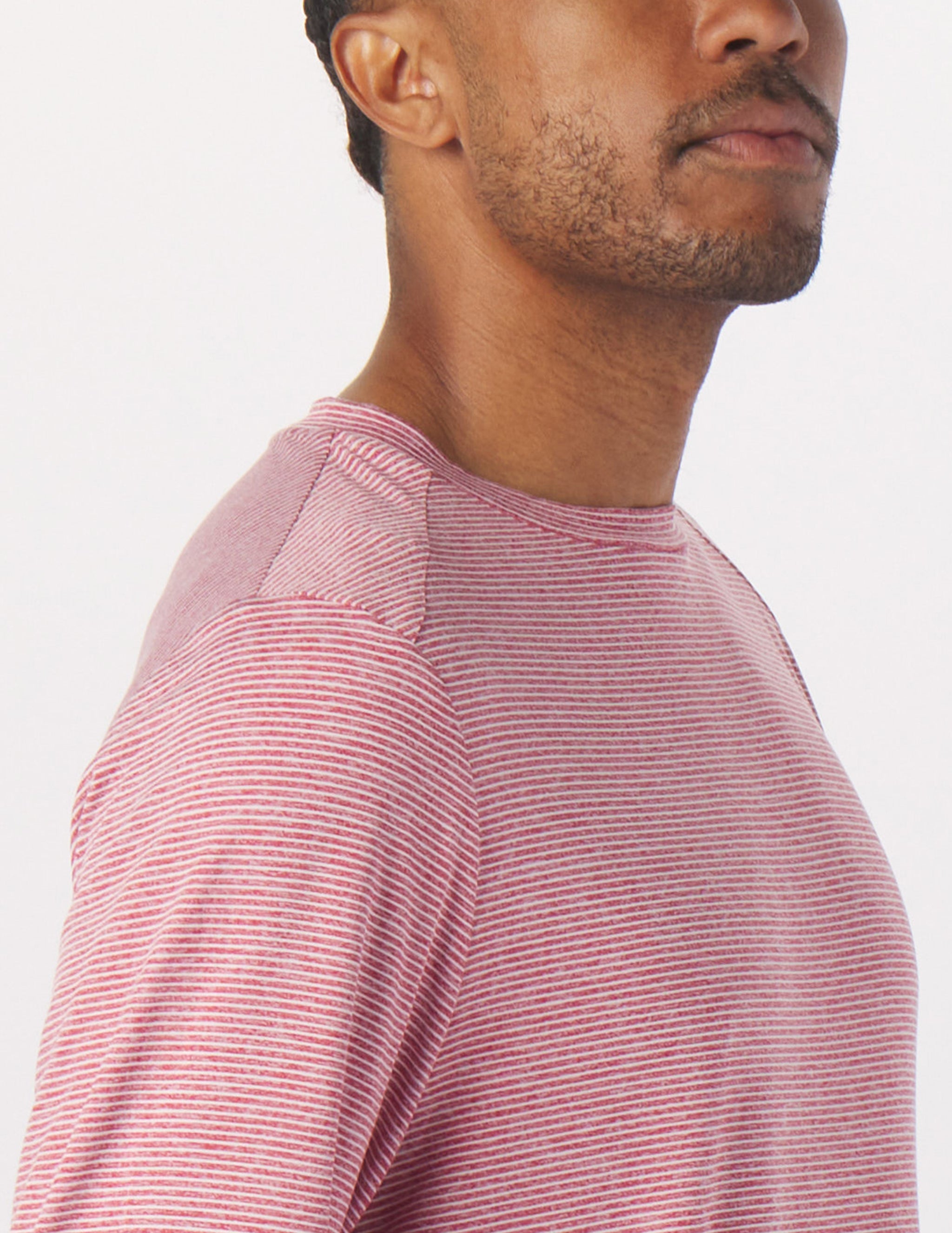 Salton Long Sleeve: Cardinal/Oatmilk Stripe Salton Long Sleeve: Cardinal/Oatmilk Stripe