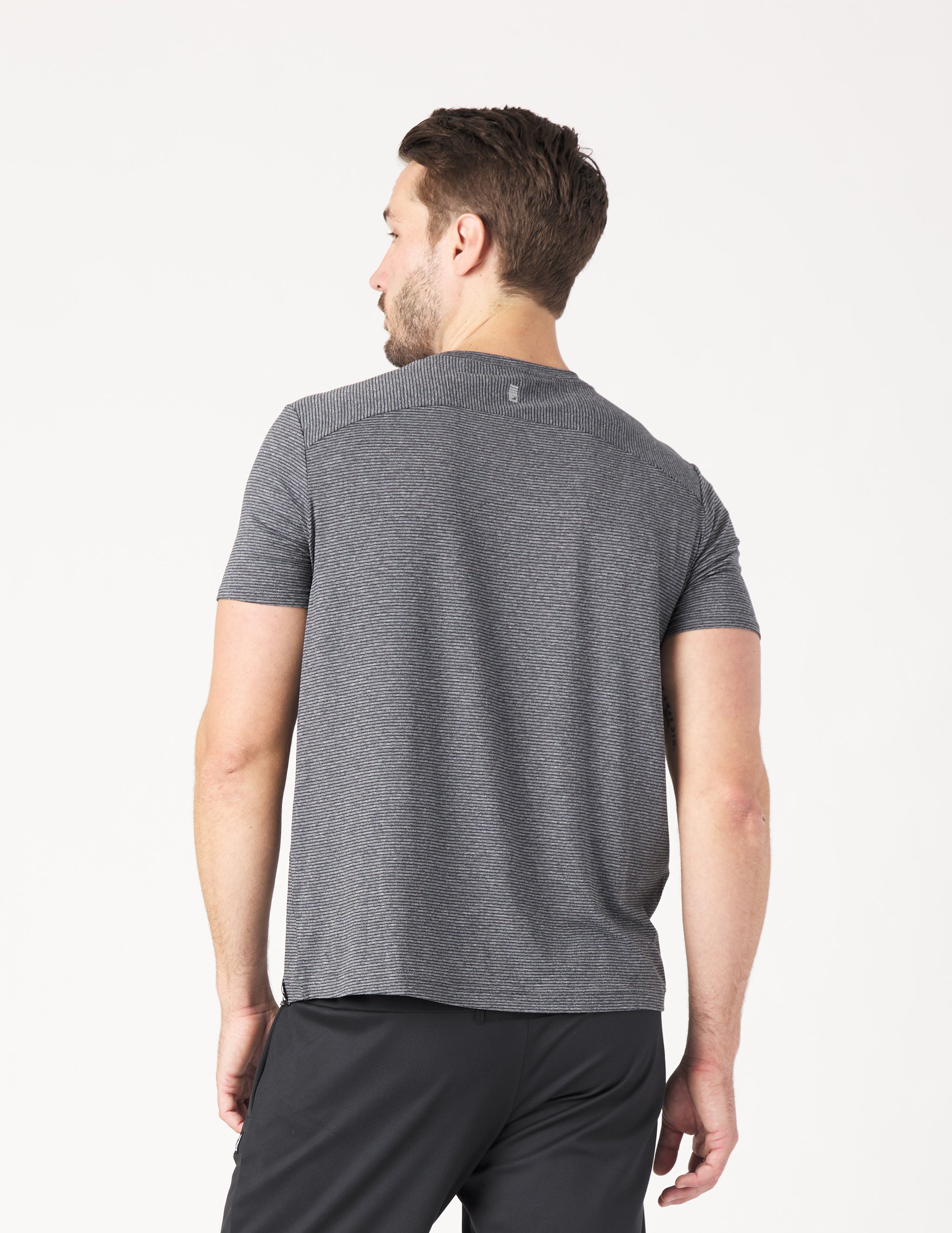 Salton Short Sleeve: Black and White Stripe Salton Short Sleeve: Black and White Stripe