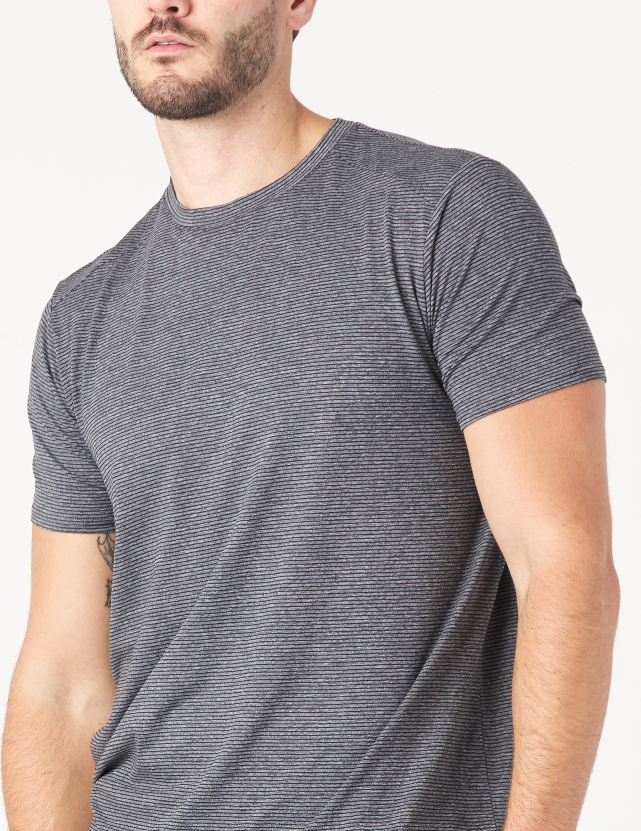 Salton Short Sleeve: Black and White Stripe Salton Short Sleeve: Black and White Stripe