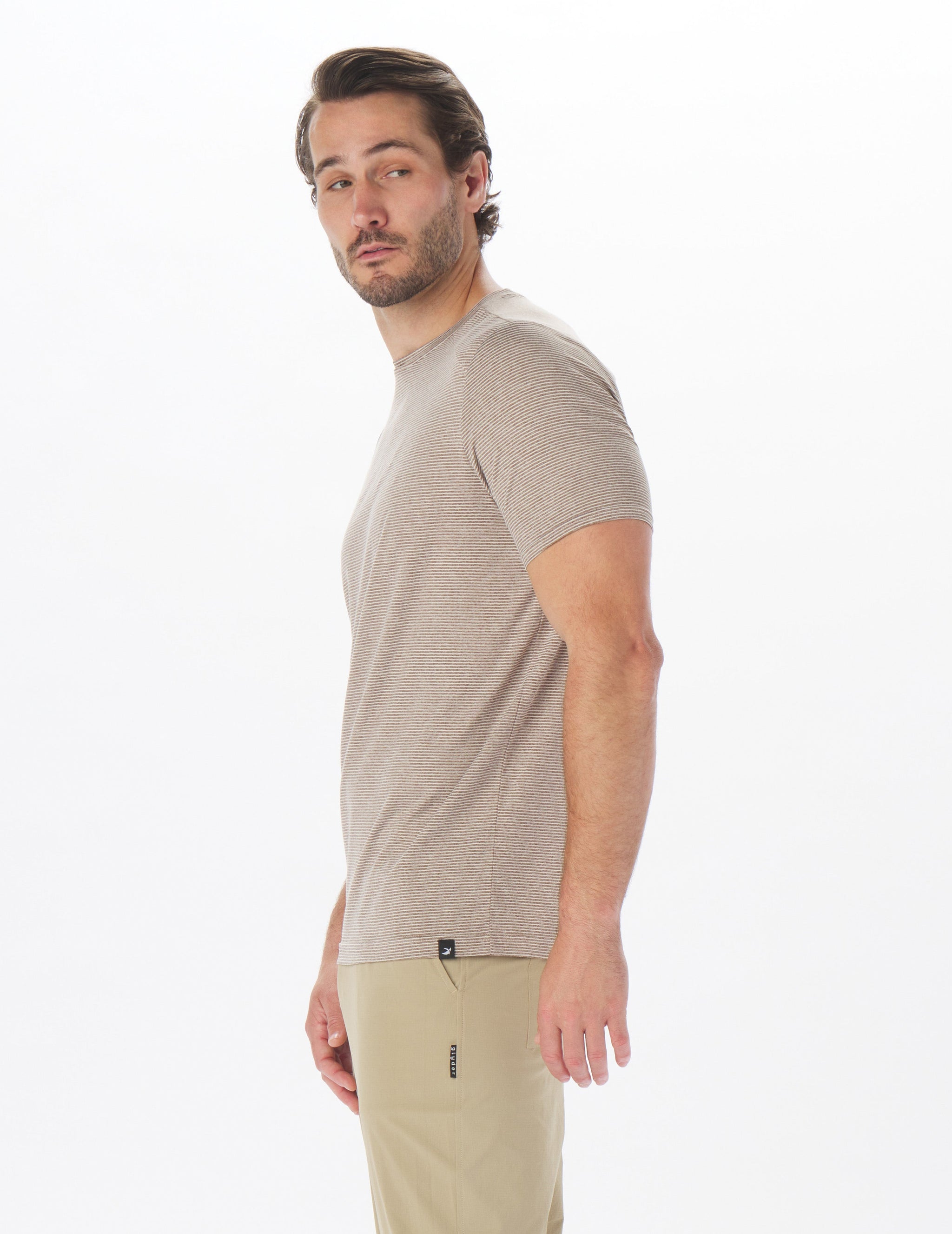 2 Pack Salton Short Sleeve: Black/White Stripe and Espresso/Oatmilk Stripe 2 Pack Salton Short Sleeve: Black/White Stripe and Espresso/Oatmilk Stripe