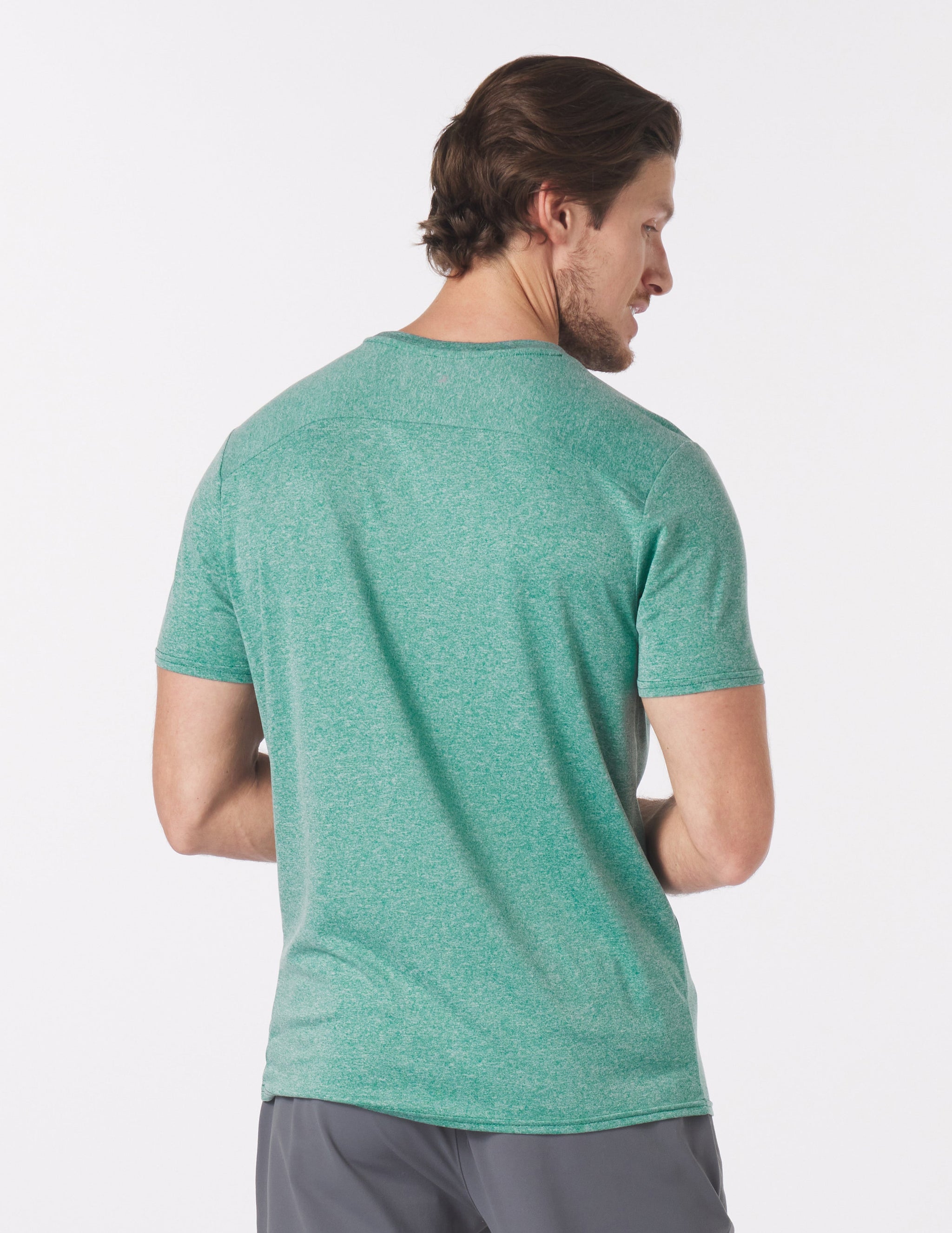 Salton Short Sleeve: Emerald Heather Salton Short Sleeve: Emerald Heather