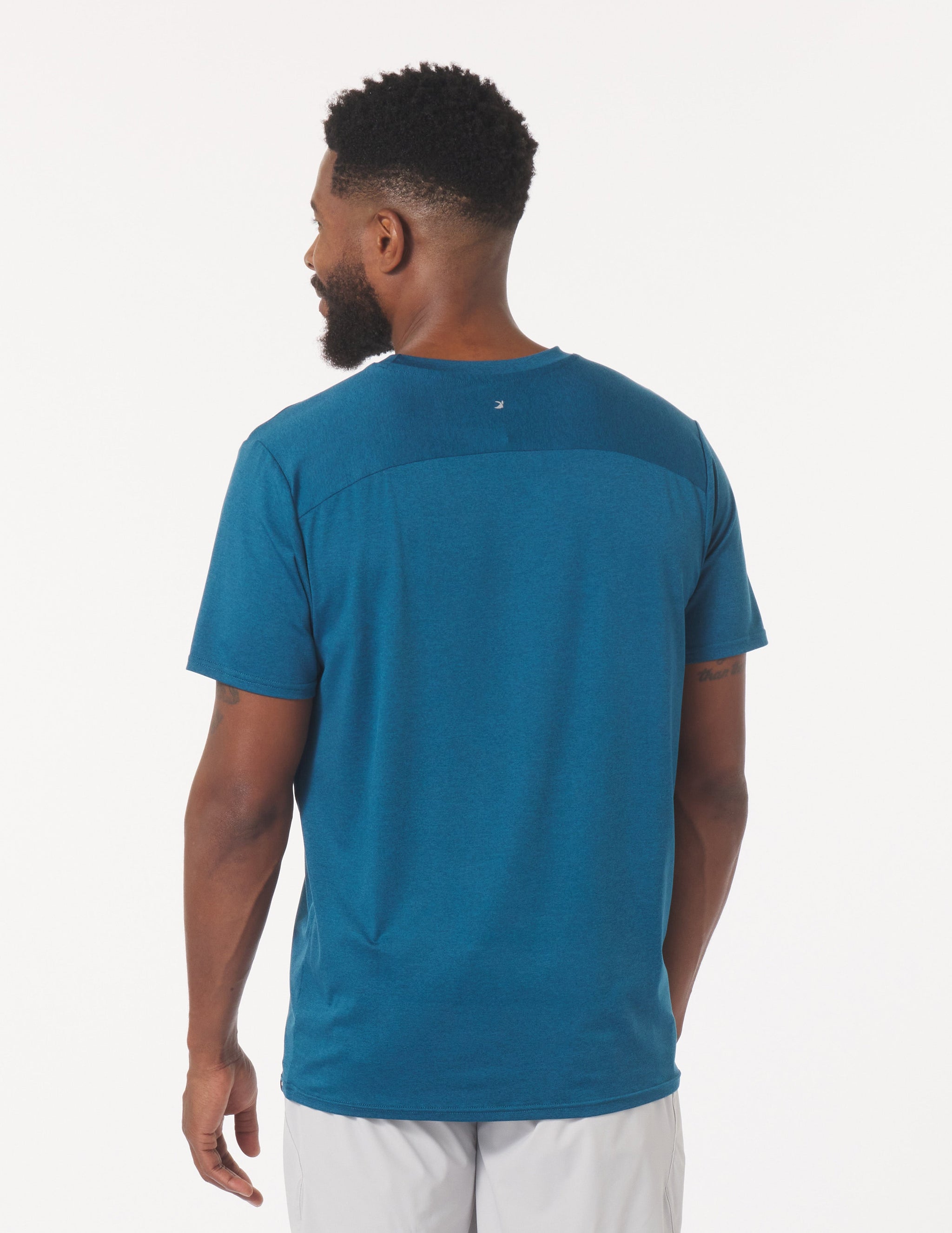 Salton Short Sleeve: Moroccan Blue Heather Salton Short Sleeve: Moroccan Blue Heather
