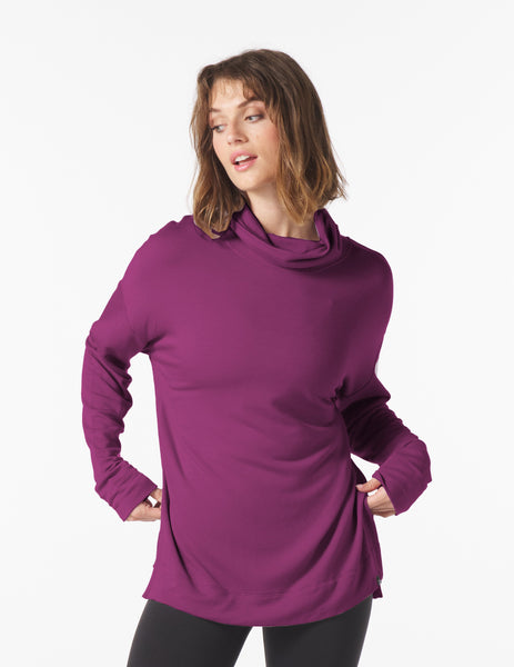 Scarf Neck Tunic: Mulberry – Glyder