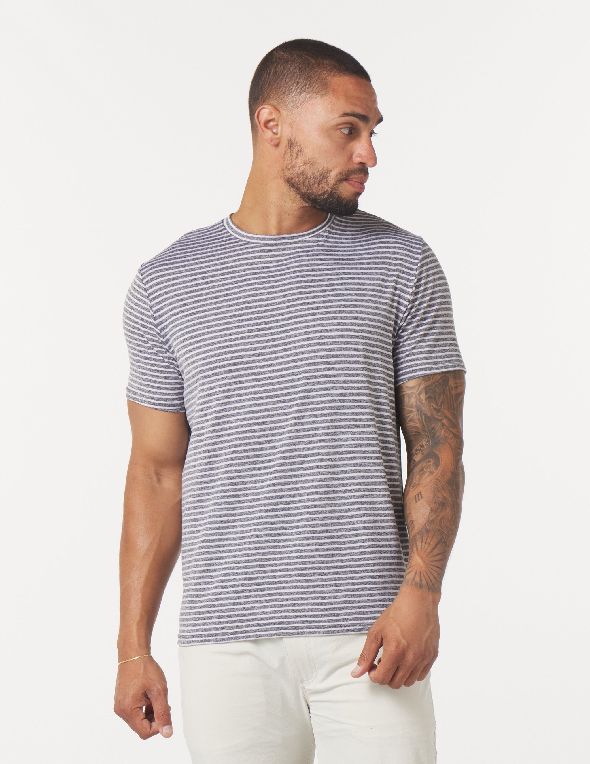 Salton 2.0 Short Sleeve: Black/White Stripe Salton 2.0 Short Sleeve: Black/White Stripe