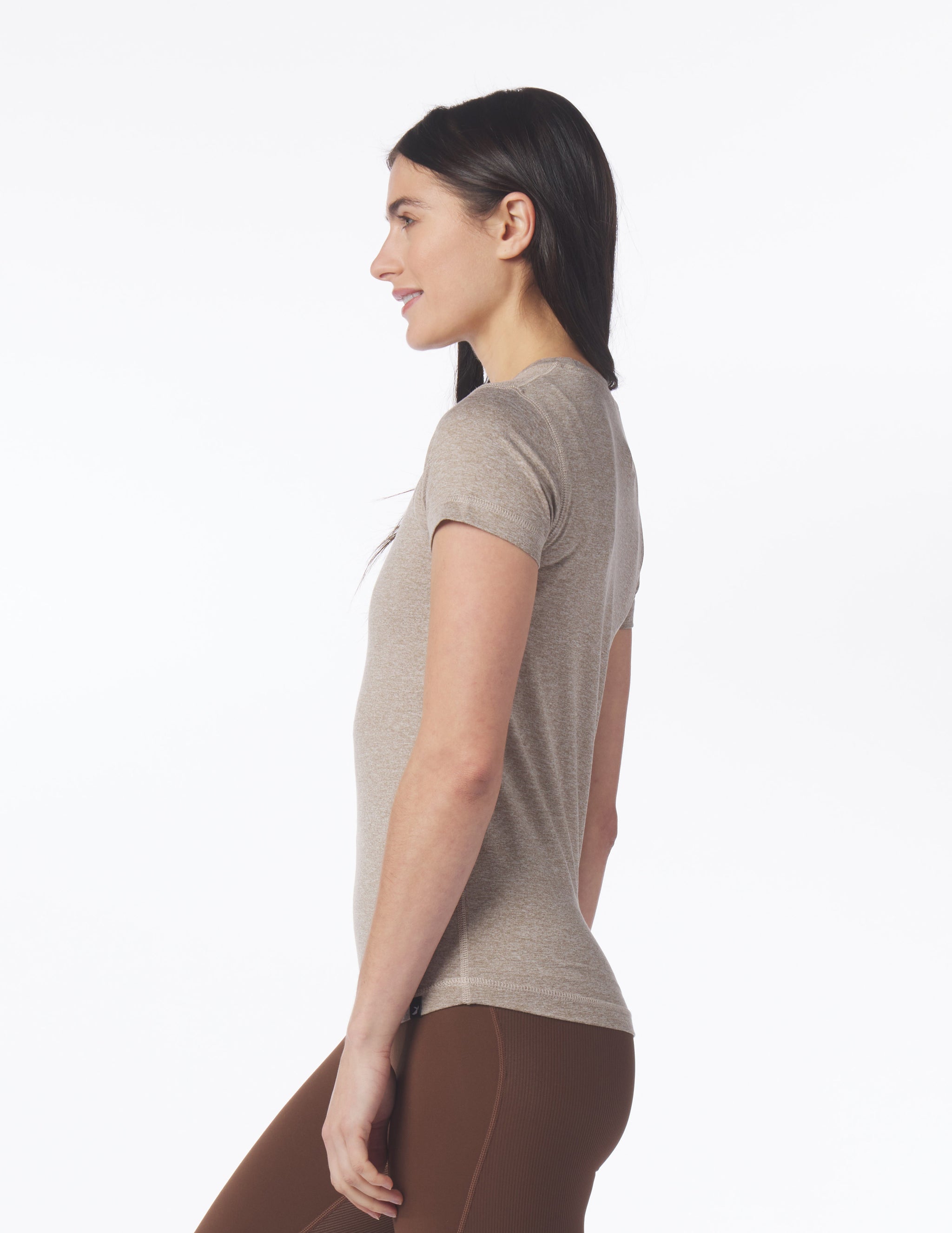 Simplicity Tee: Mocha Heather Simplicity Tee: Mocha Heather