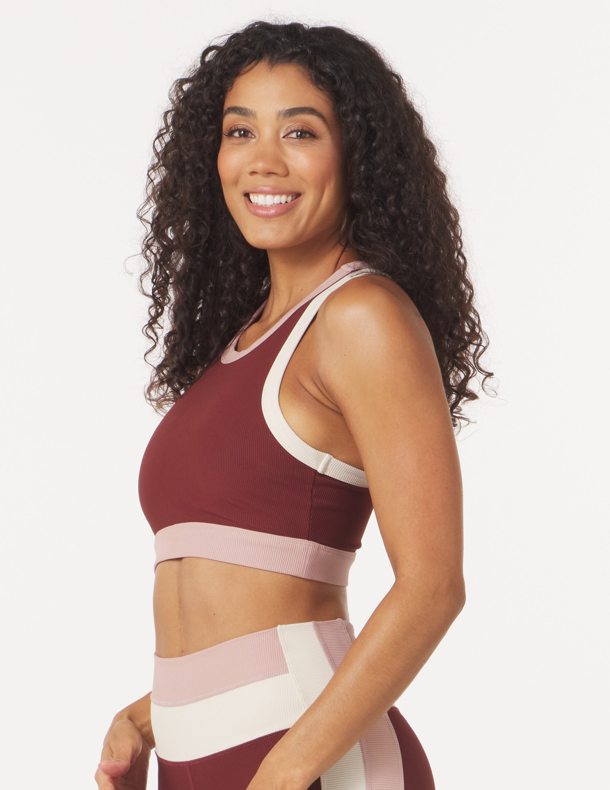 Socialite Bra: Chestnut/Oatmilk/Adobe Rose Socialite Bra: Chestnut/Oatmilk/Adobe Rose