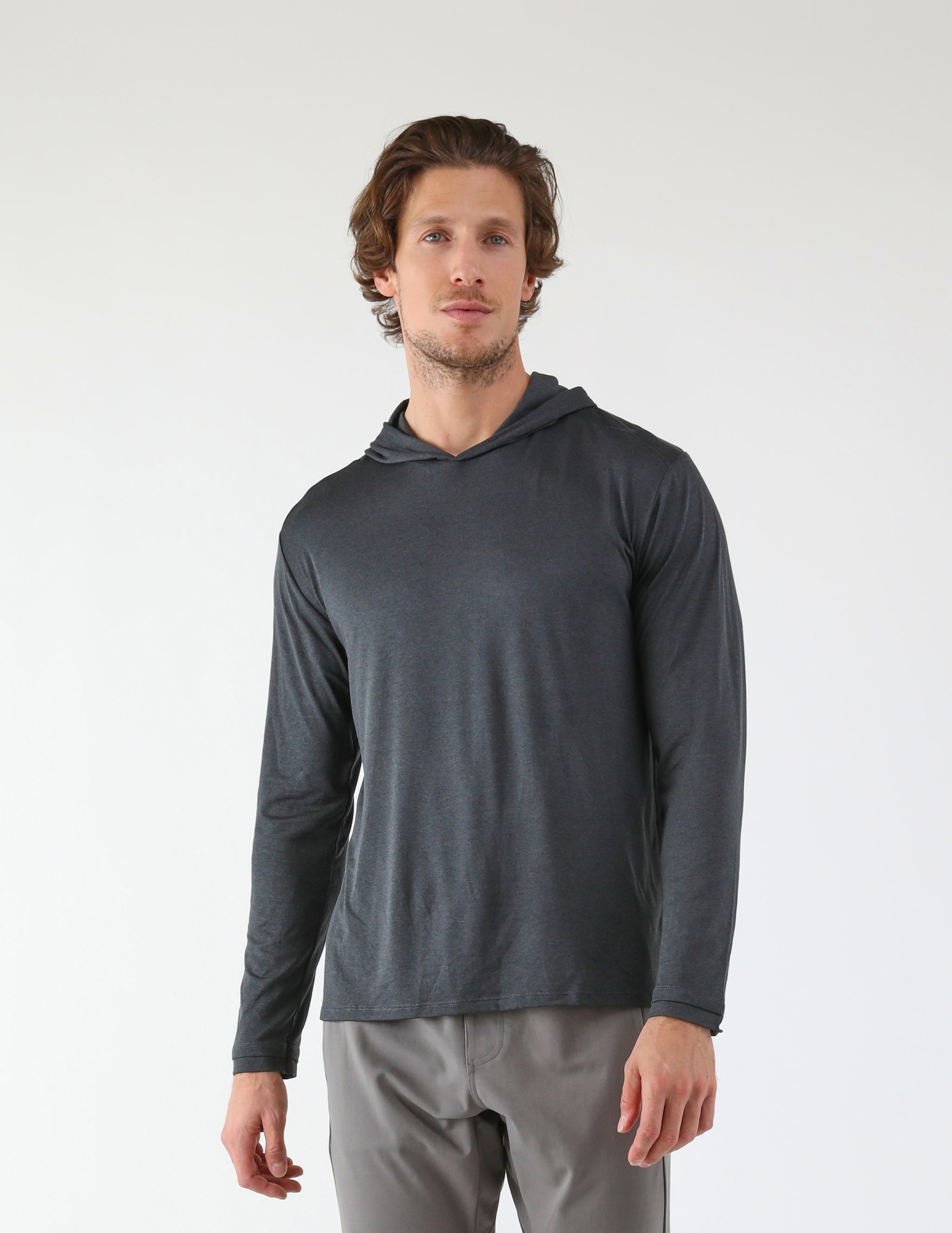 Taclite Hoodie: Jet Black Heather Taclite Hoodie: Jet Black Heather