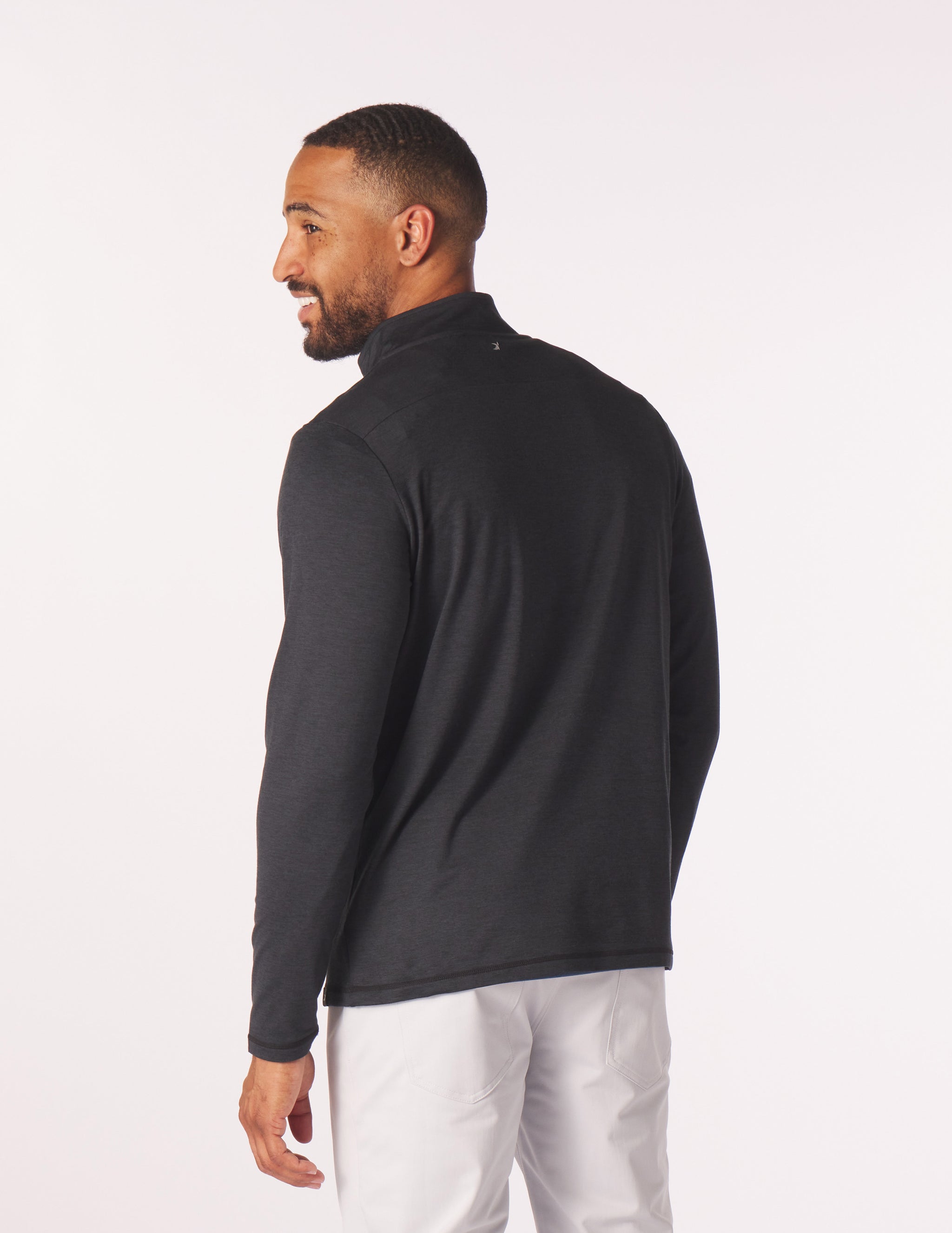 Tahoe 1/4 Zip: Jet Black Marble Tahoe 1/4 Zip: Jet Black Marble