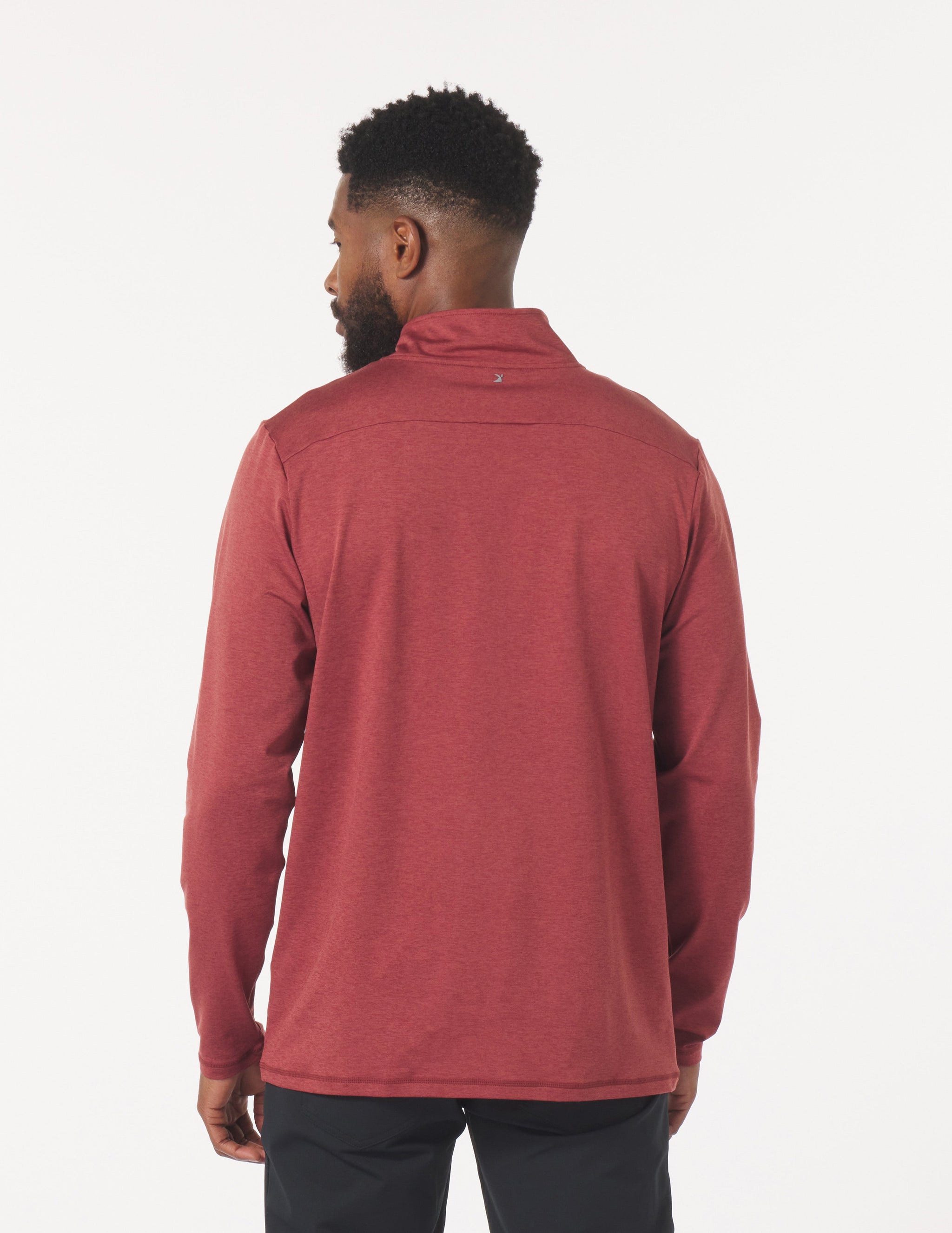 Tahoe 1/4 Zip: Brick Red Marble Tahoe 1/4 Zip: Brick Red Marble