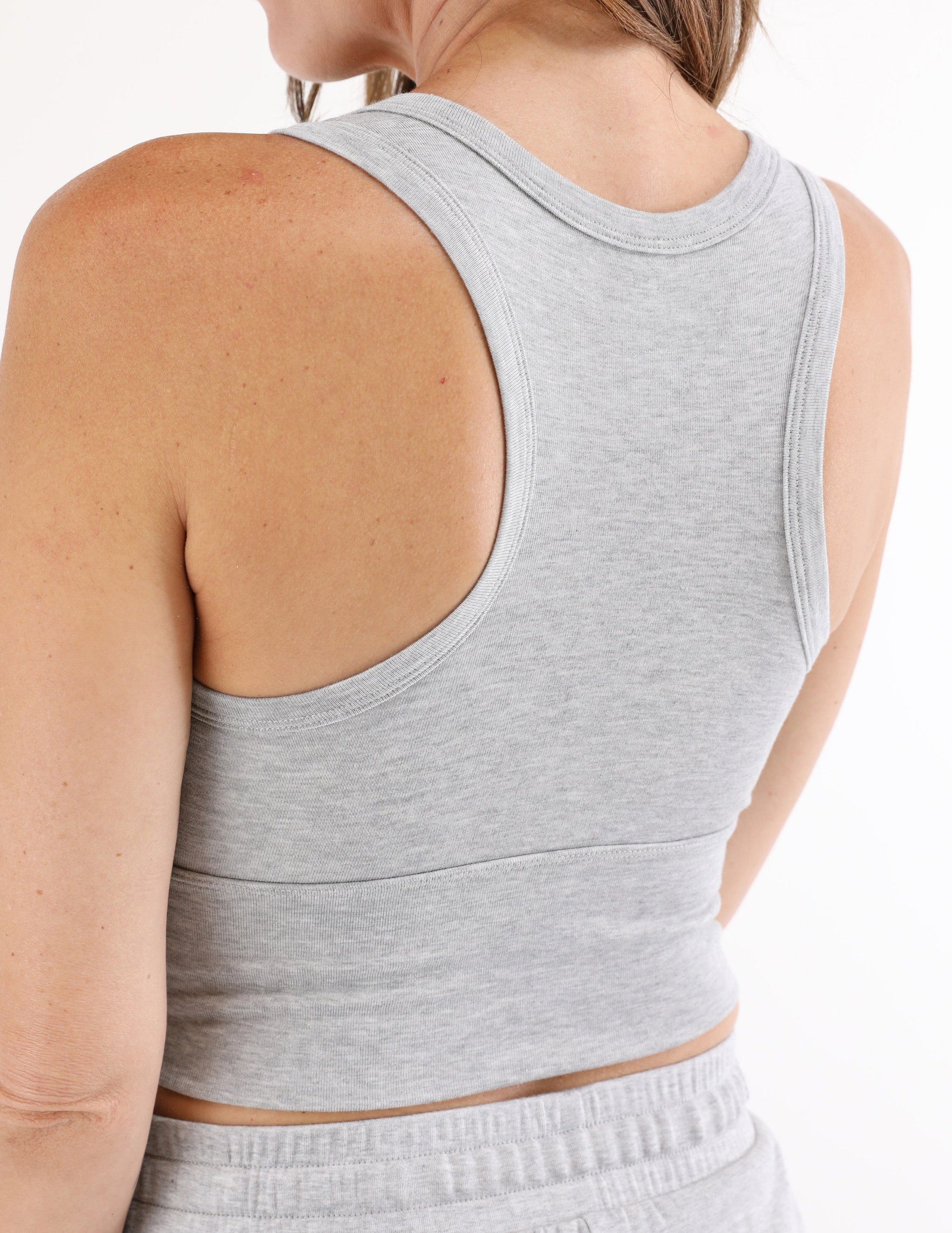 Take It Easy Bra: Heather Grey Take It Easy Bra: Heather Grey