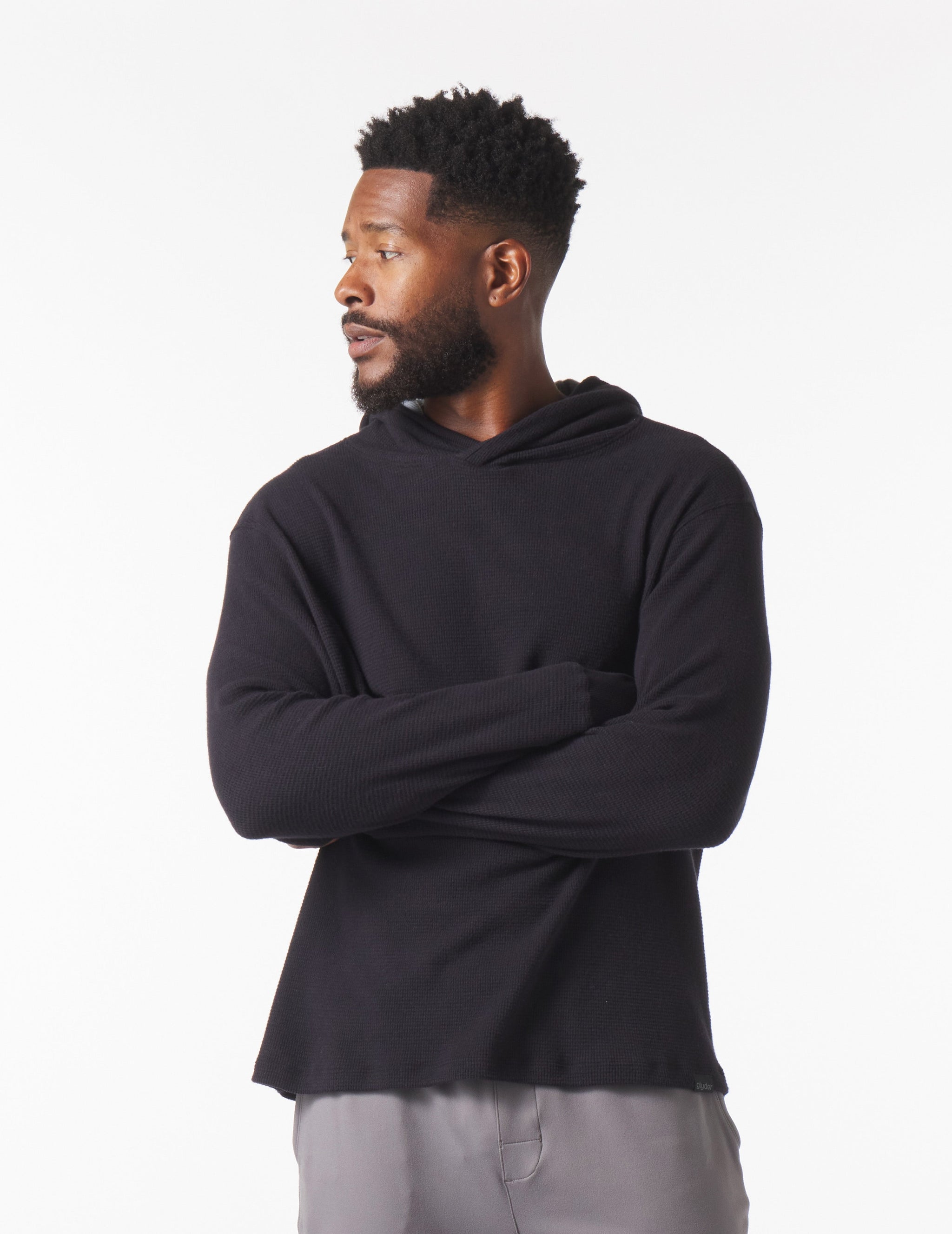 Thermasof Hoodie: Black Thermasof Hoodie: Black