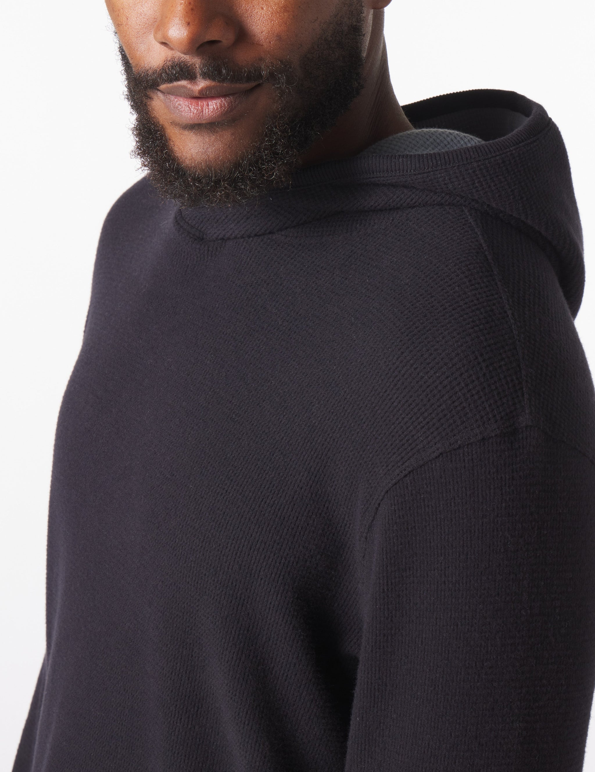 Thermasof Hoodie: Black Thermasof Hoodie: Black