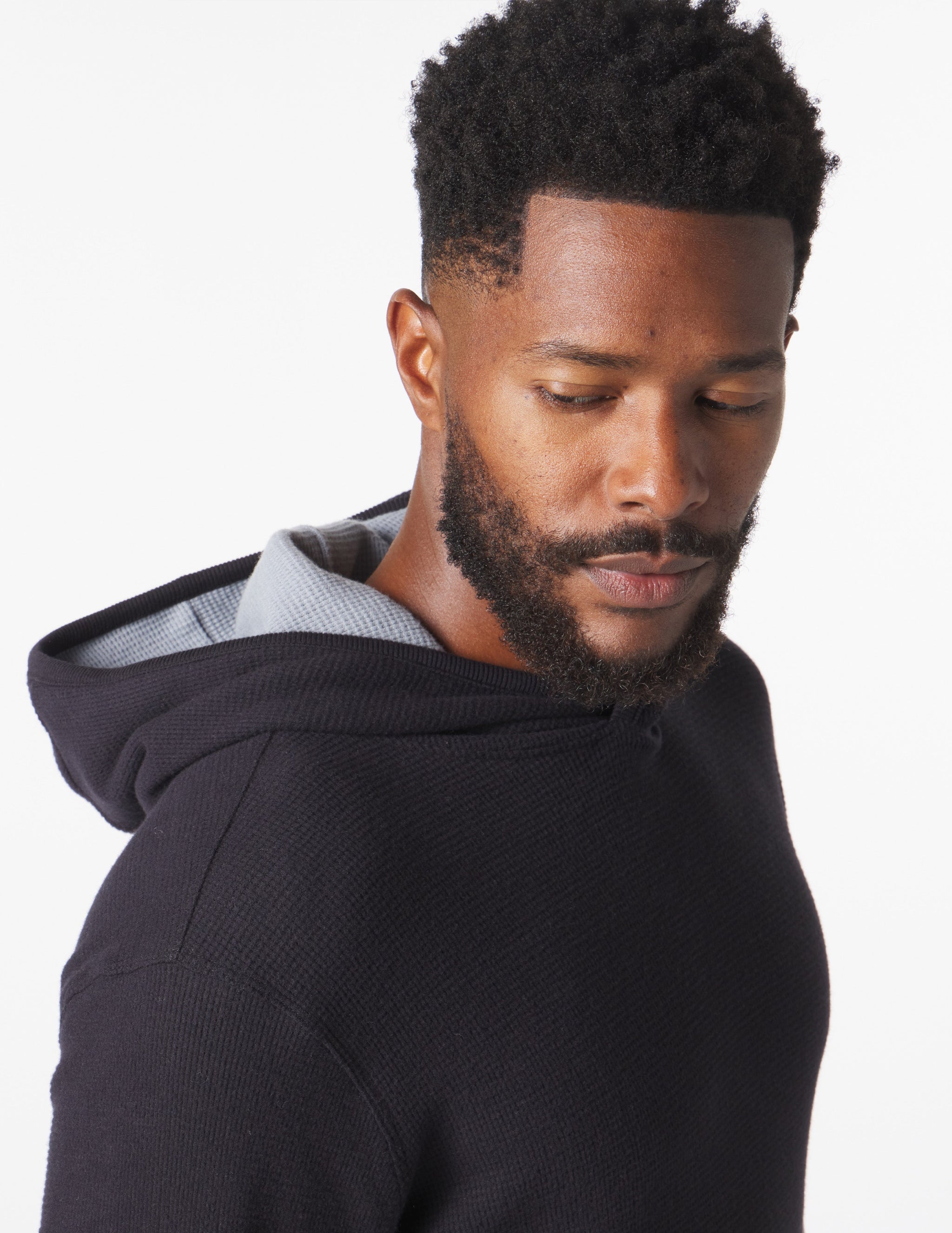 Thermasof Hoodie: Black Thermasof Hoodie: Black